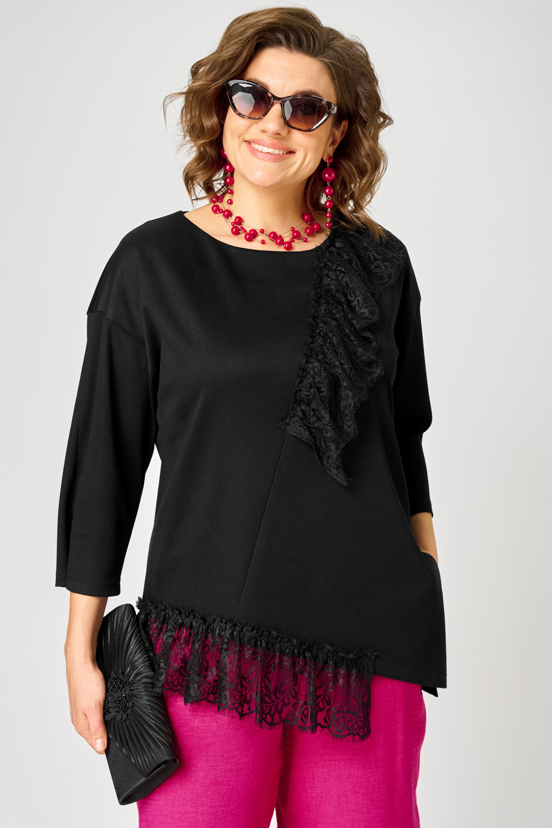 Блуза EVA GRANT 7148-1 черный