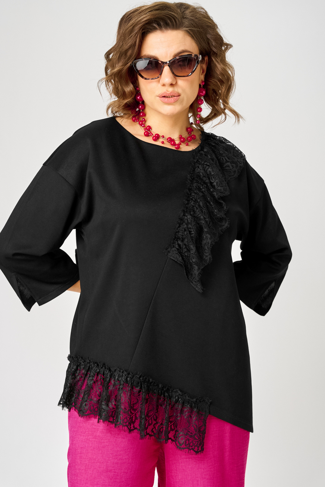 Блуза EVA GRANT 7148-1 черный