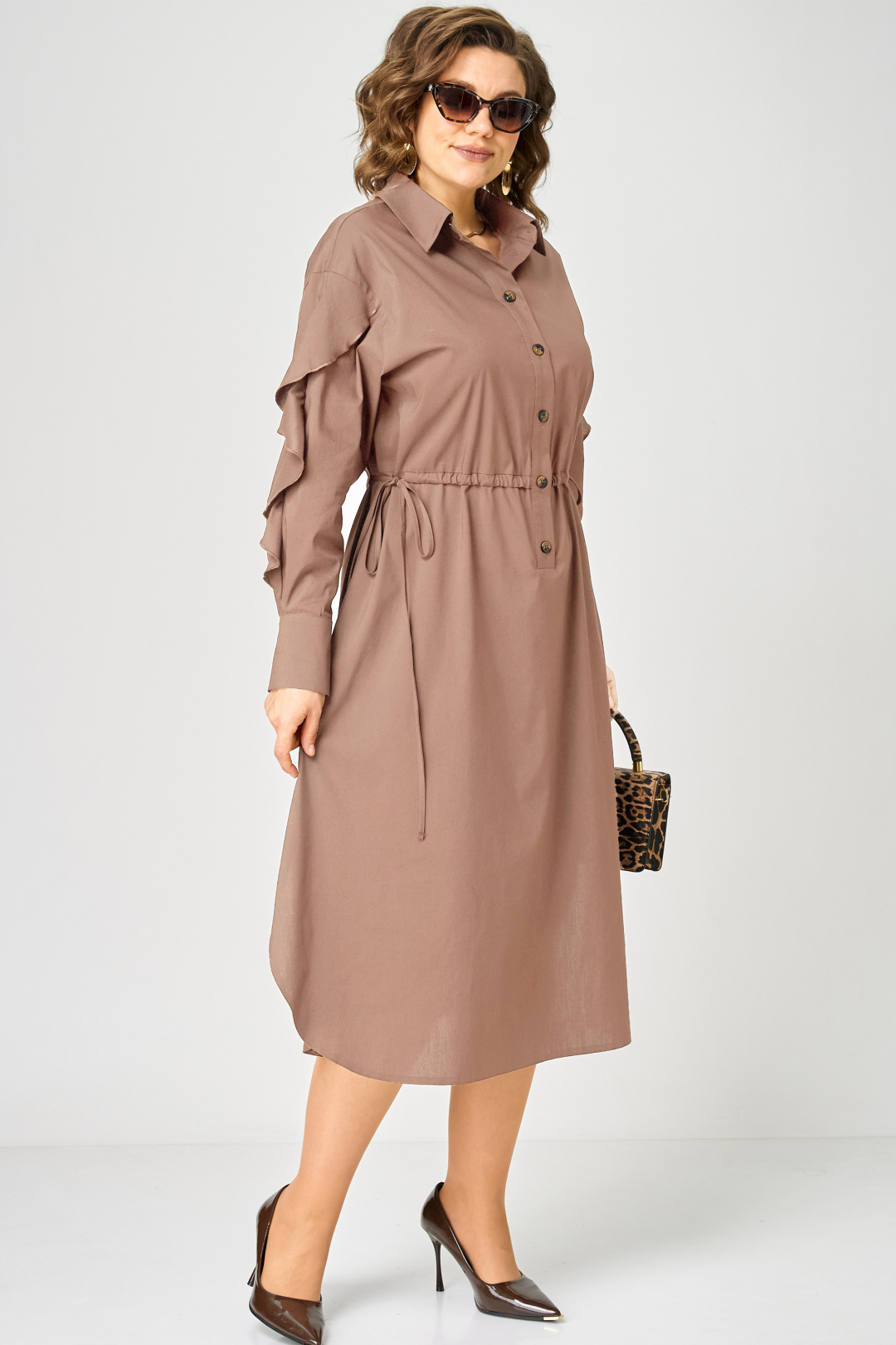 Платье EVA GRANT 7223 мокко