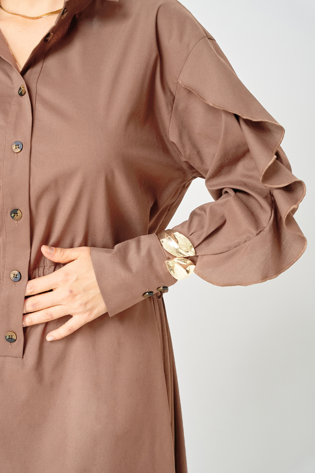 Платье EVA GRANT 7223 мокко