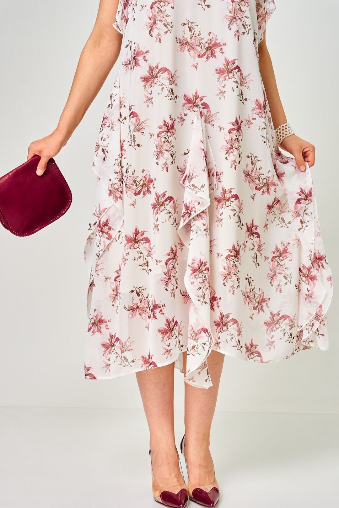 Платье EVA GRANT 7236С принт орихидея