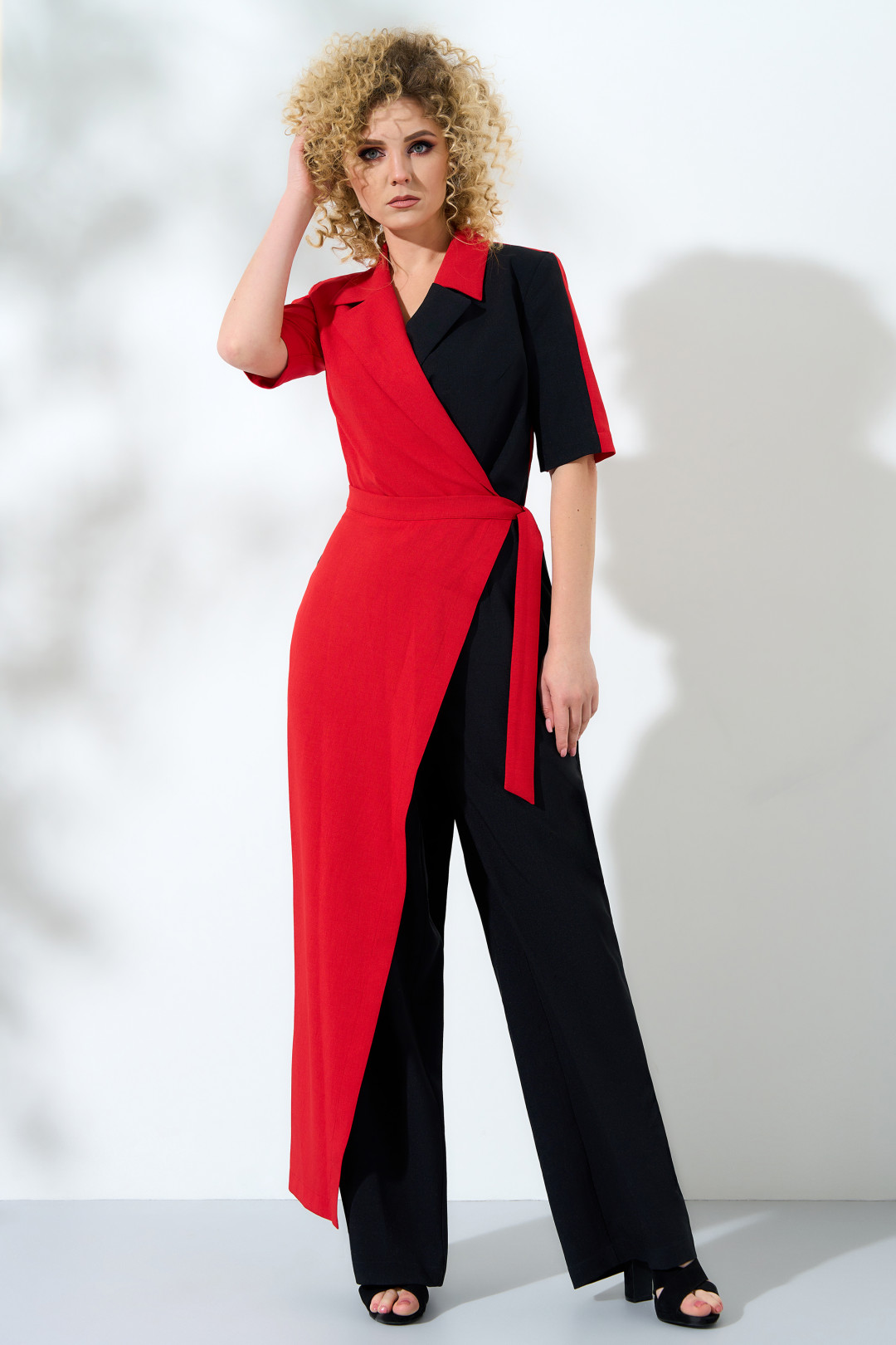 Комбинезон ЕвроМода 345-1 красный - фото 1