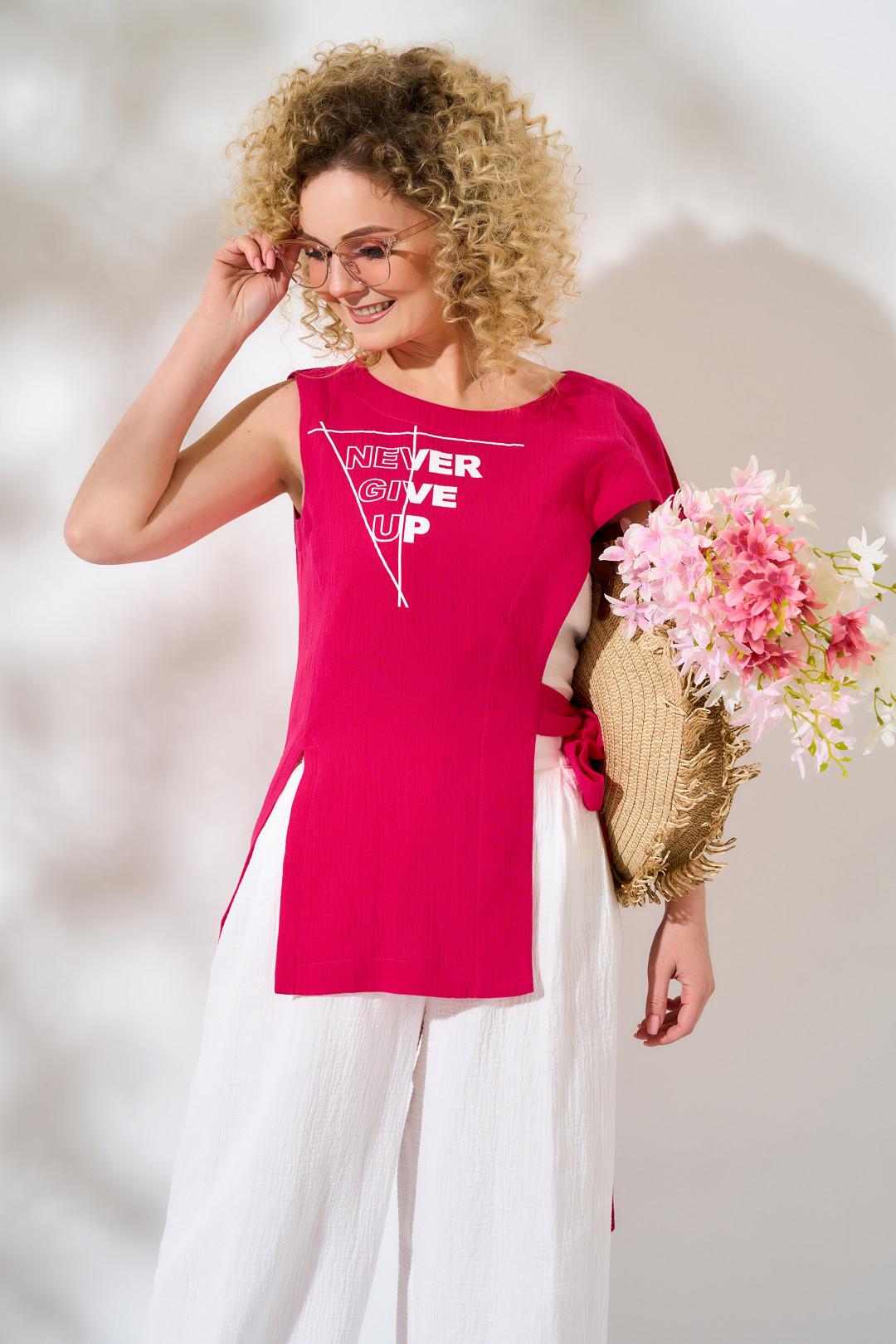 Костюм ЕвроМода 453 розовый - фото 2