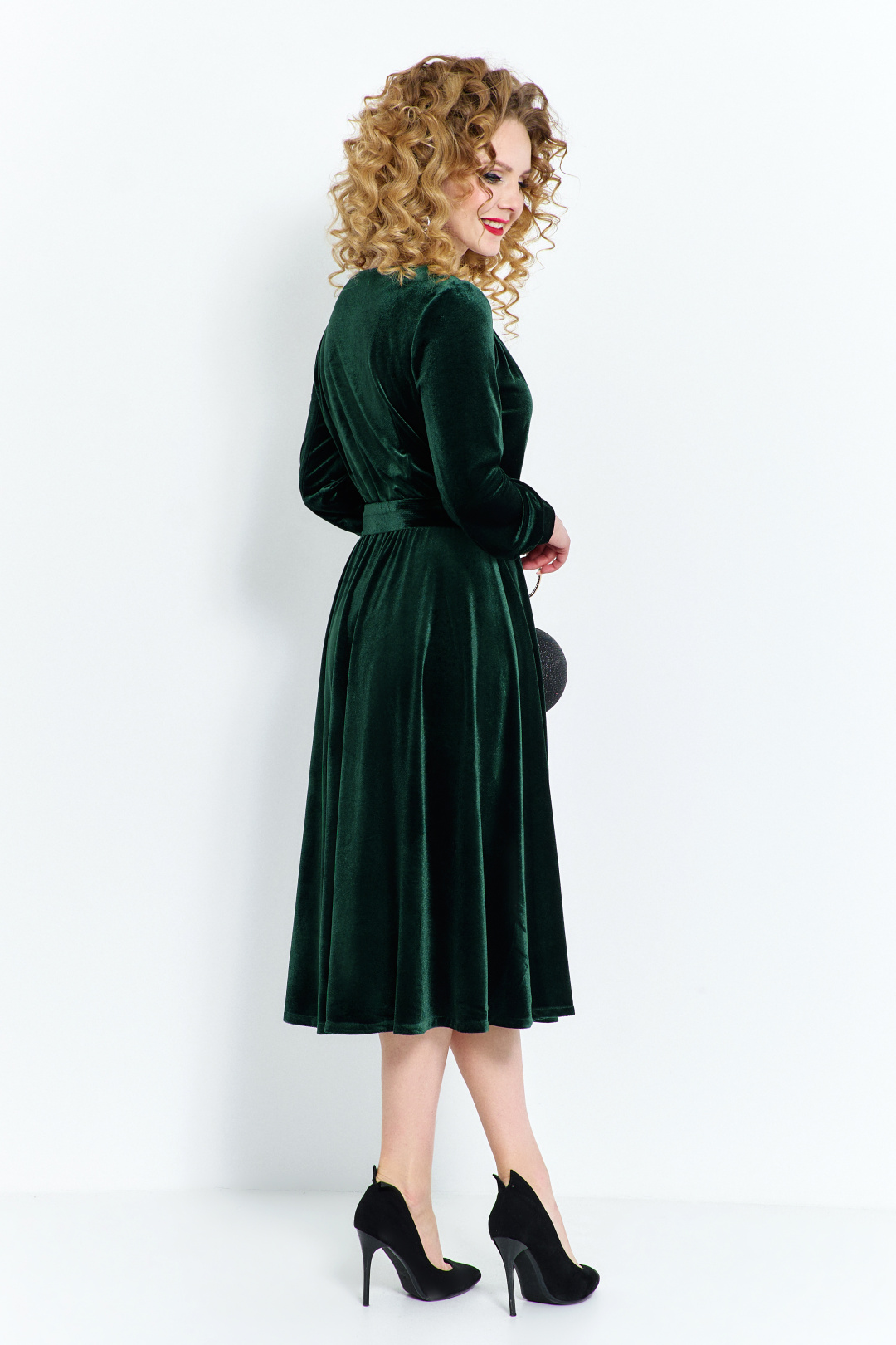 Платье ЕвроМода 492 зеленый - фото 3