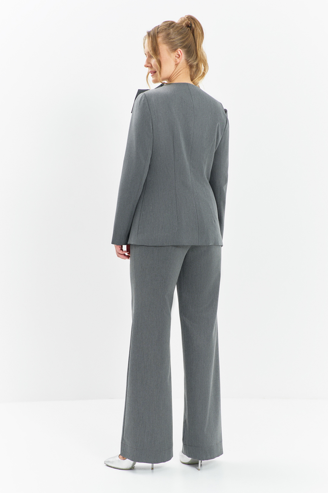 Костюм ЕвроМода 637 серый - фото 3