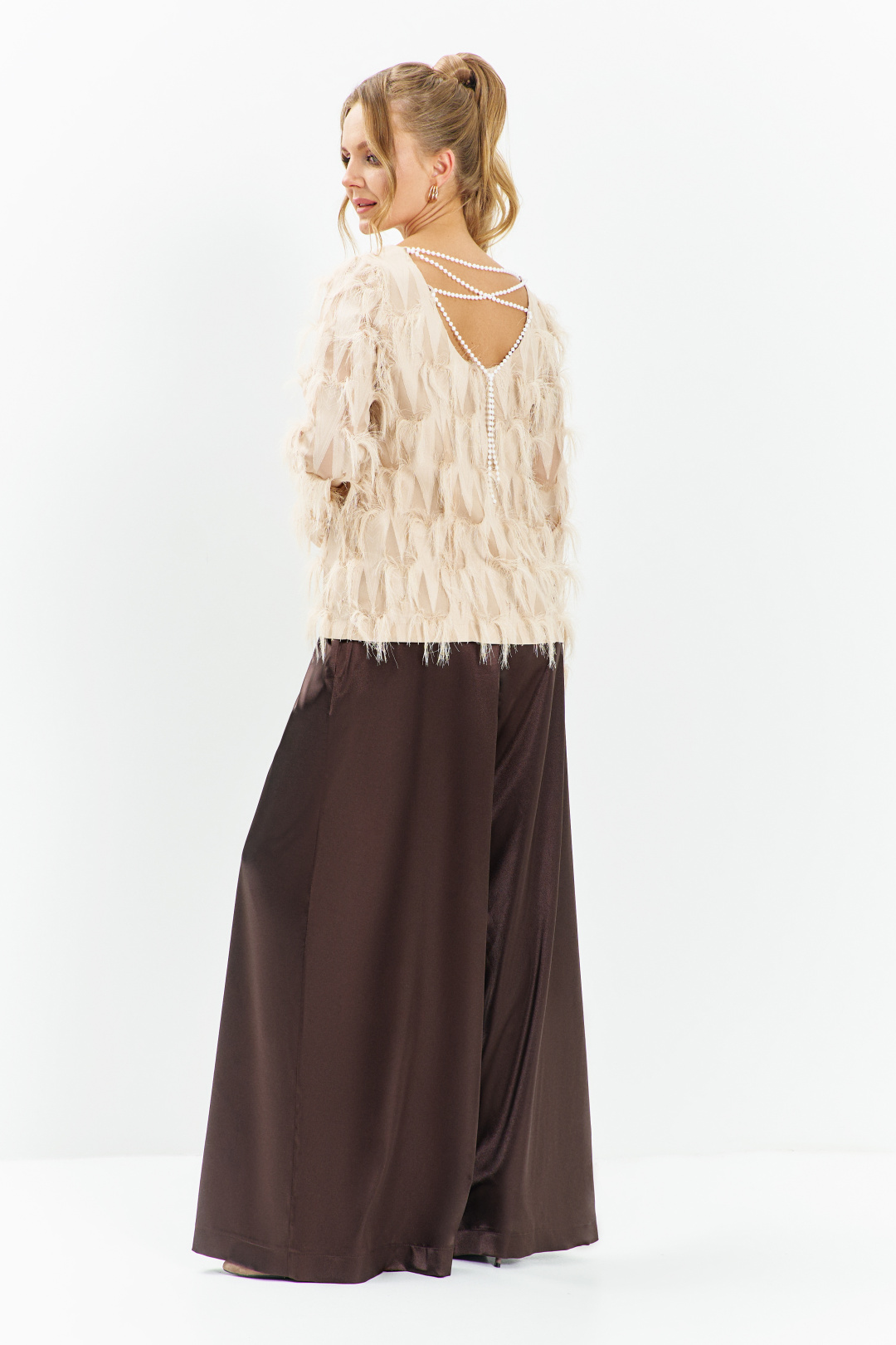 Костюм ЕвроМода 663 горький шоколад - фото 2