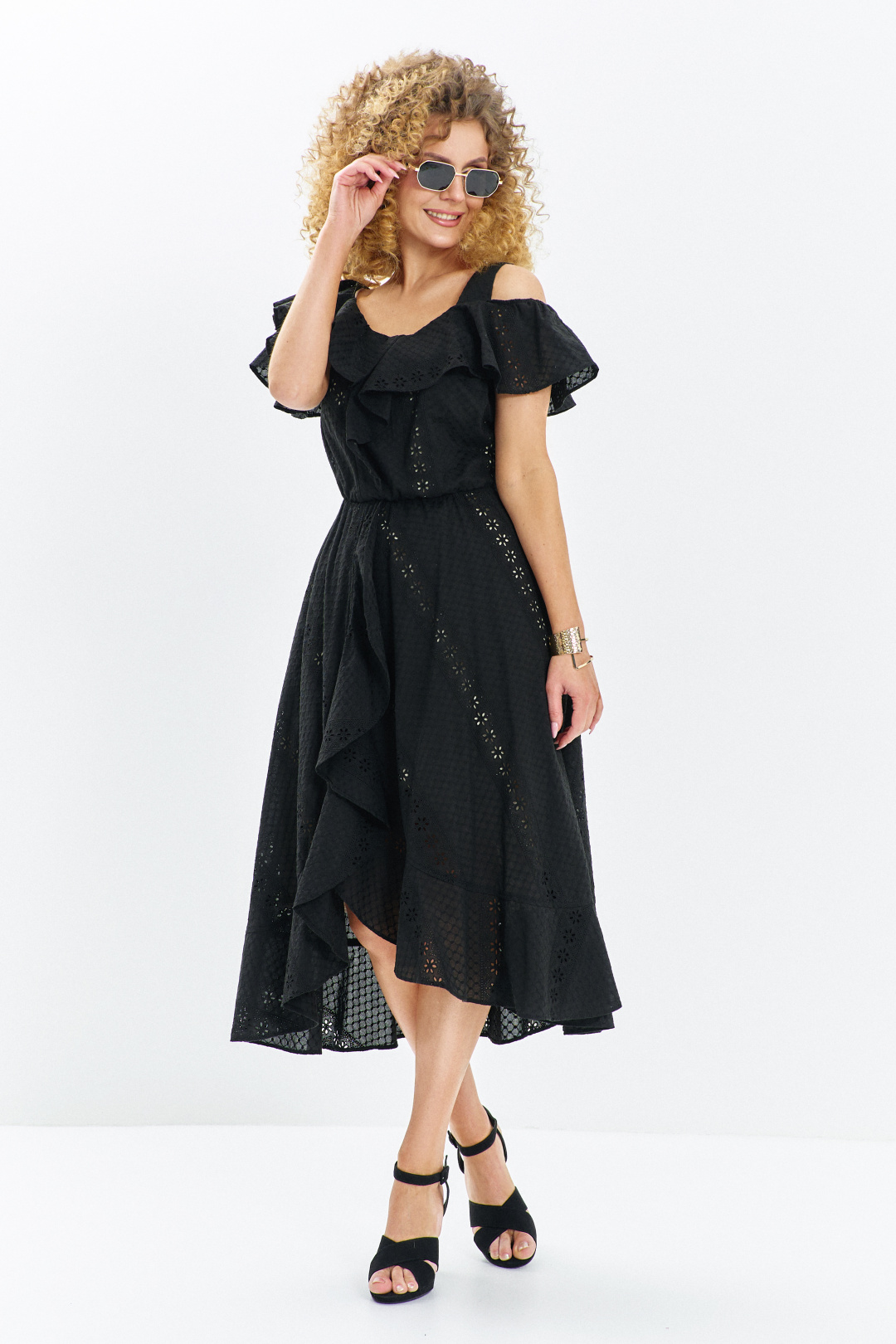 Платье ЕвроМода 709 черный - фото 4