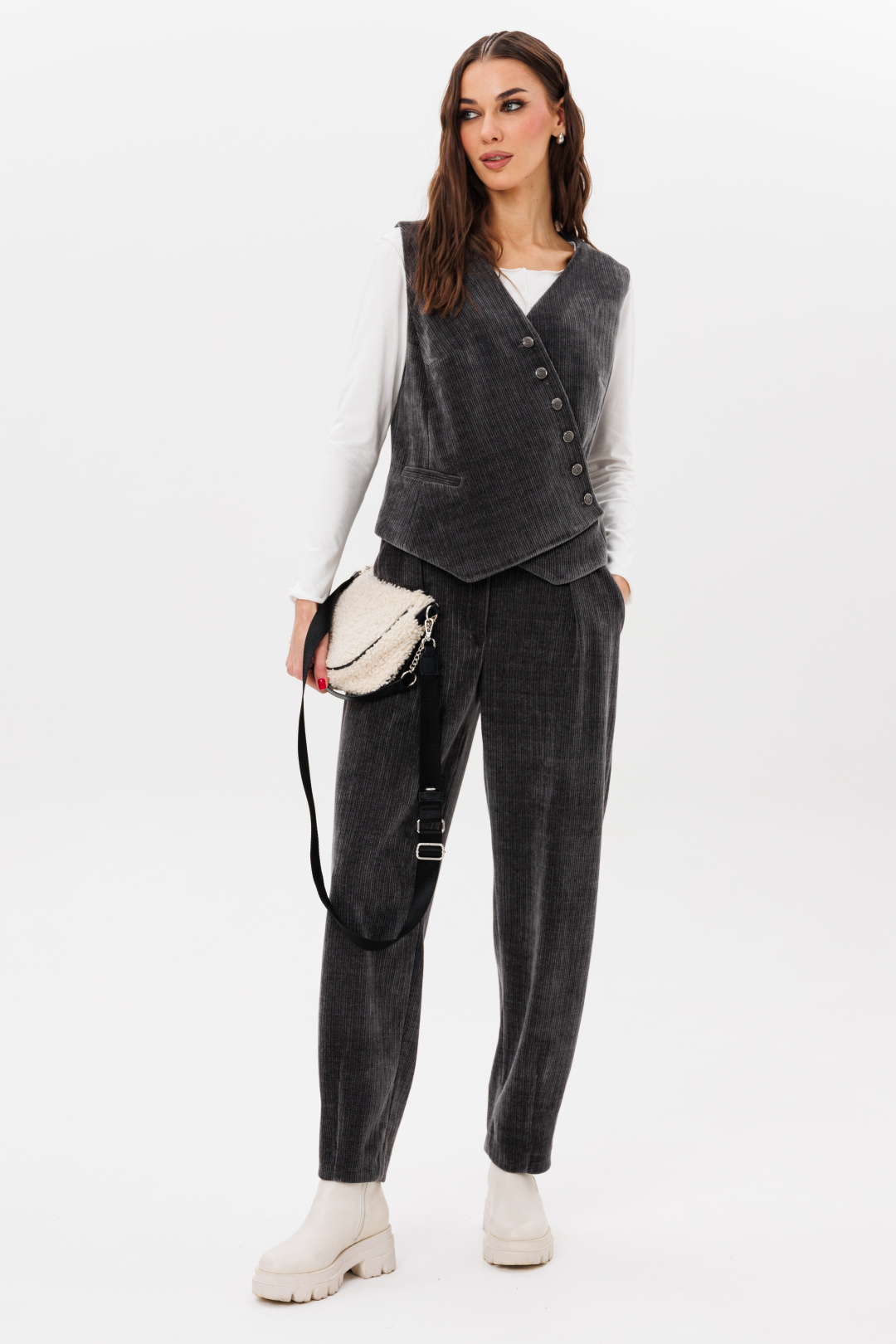 Костюм Фантазия Мод 4990 серый - фото 1