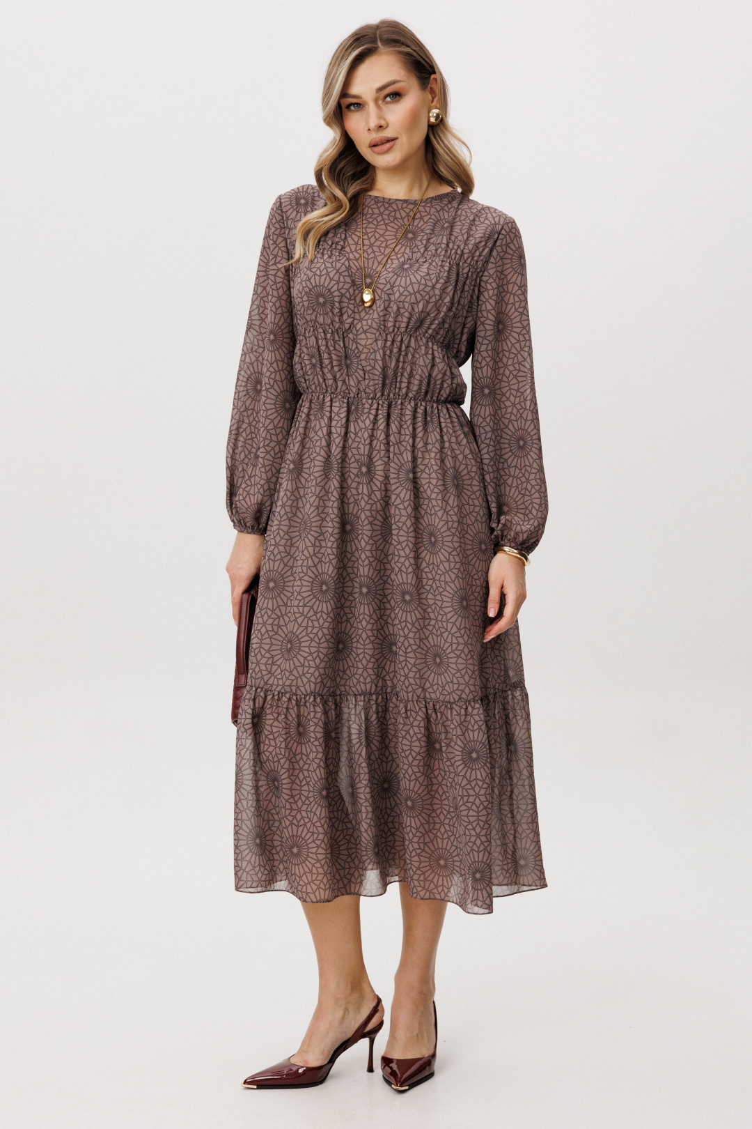 Платье Фантазия Мод 5126 светлый - фото 1