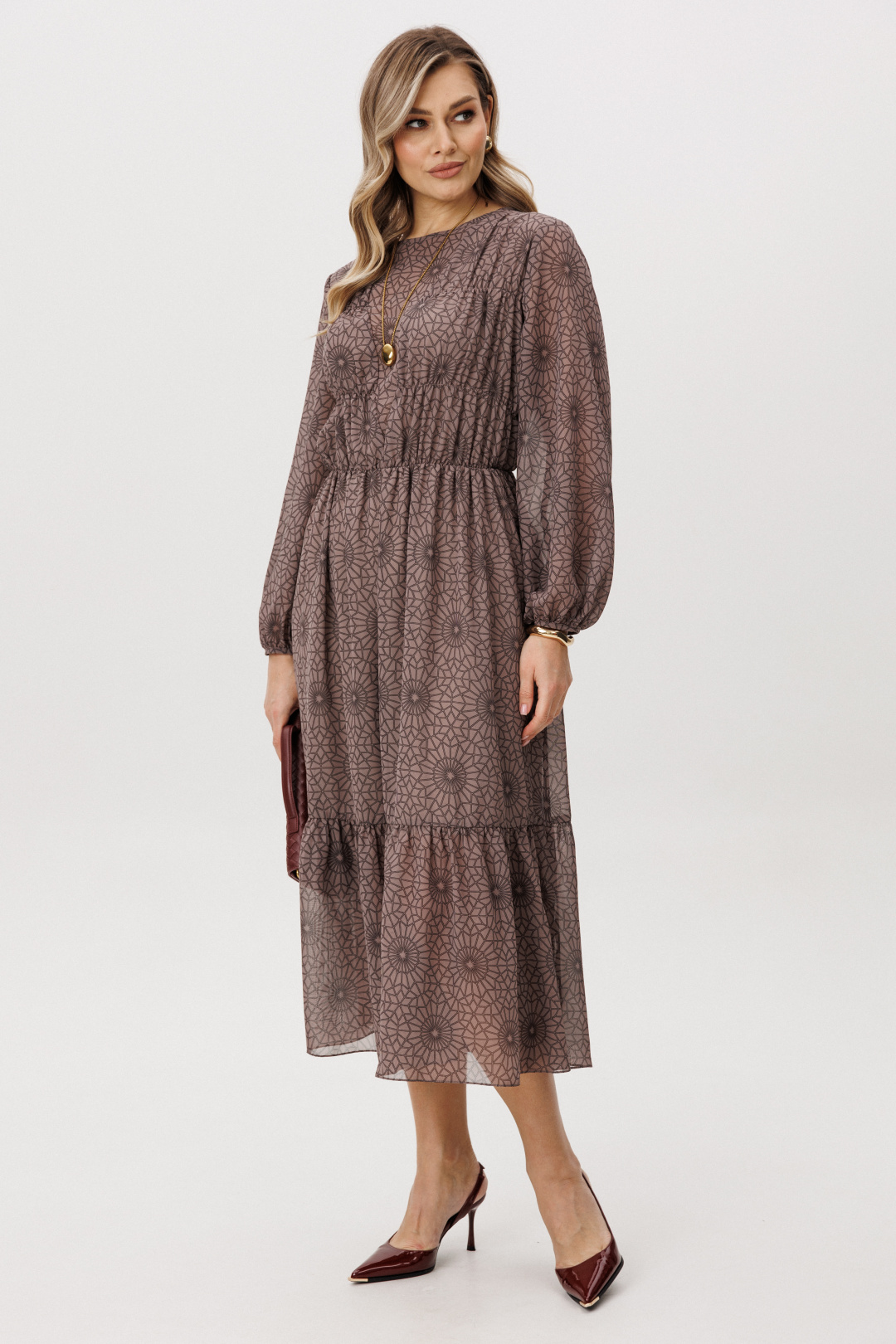 Платье Фантазия Мод 5126 светлый - фото 3