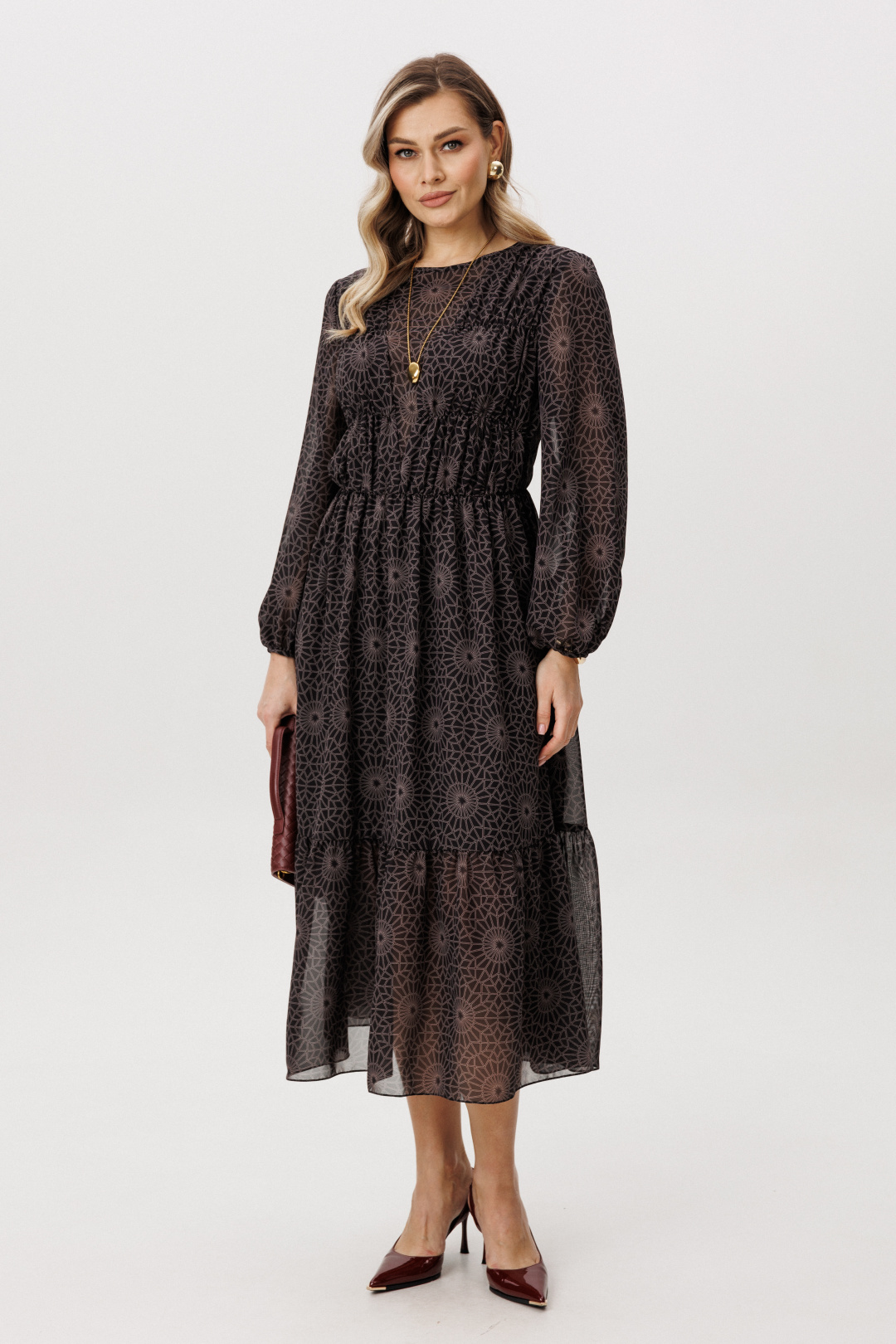 Платье Фантазия Мод 5126 темный - фото 1