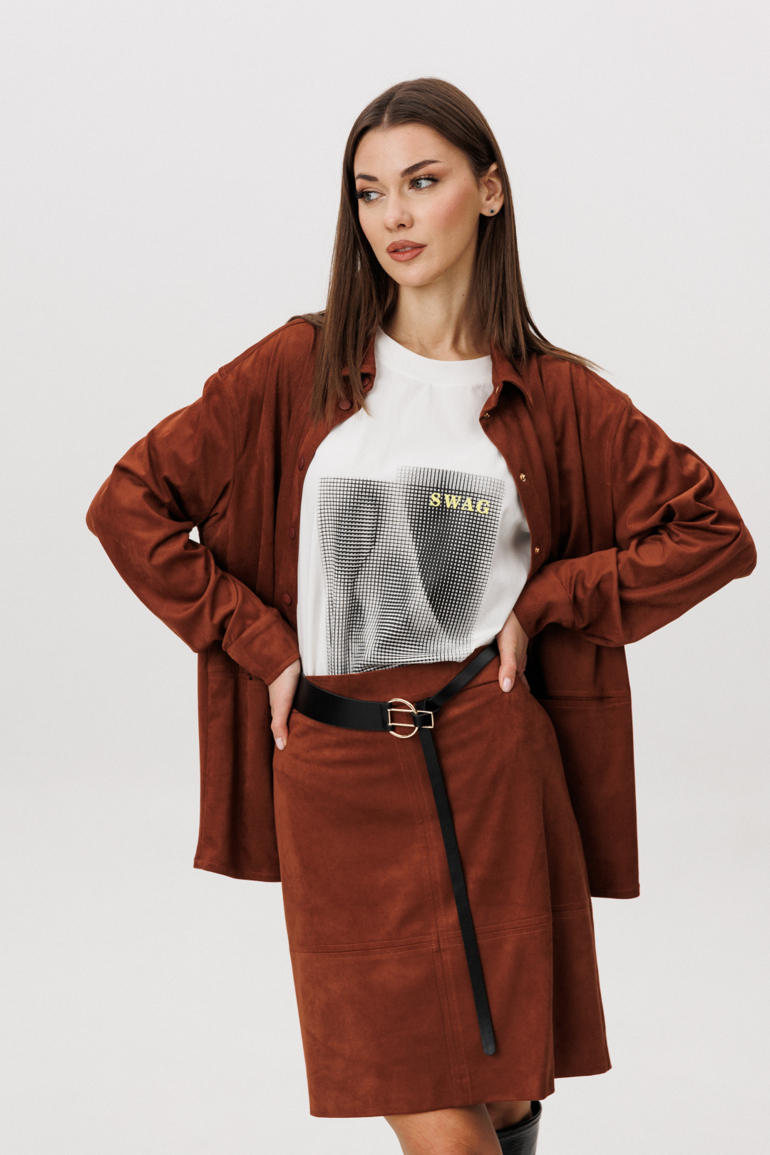 Костюм Фантазия Мод 5201 медно-рыжий - фото 6