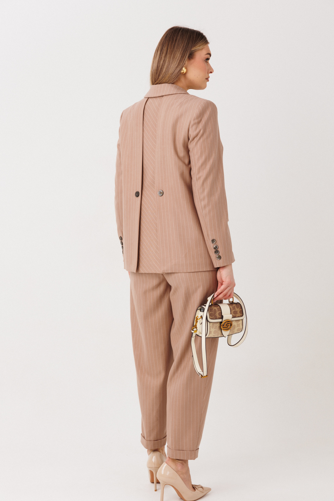 Костюм Фантазия Мод 5220 пудрово-бежевый