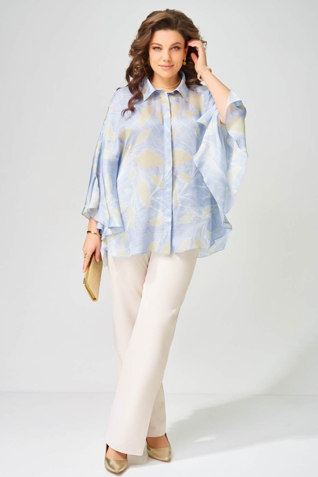 Костюм FITA 14216 бежево-голубой - фото 2