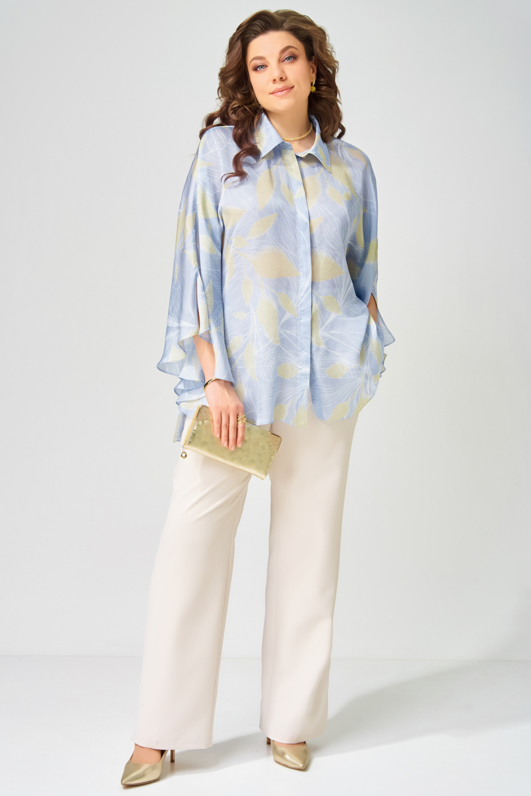 Костюм FITA 14216 бежево-голубой - фото 3