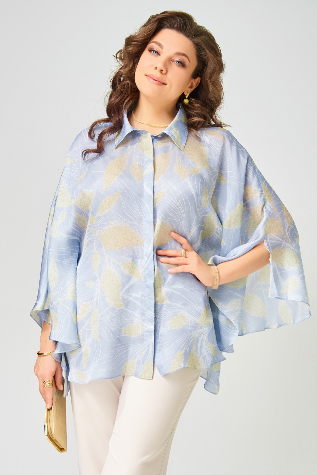 Костюм FITA 14216 бежево-голубой - фото 4