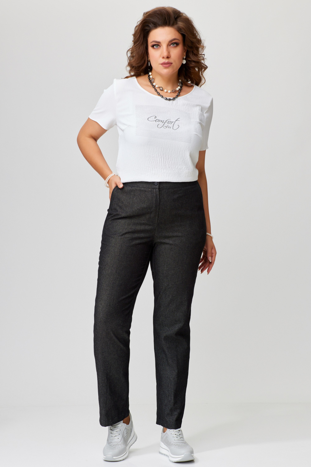 Костюм FITA 1484 черный+голубой - фото 3