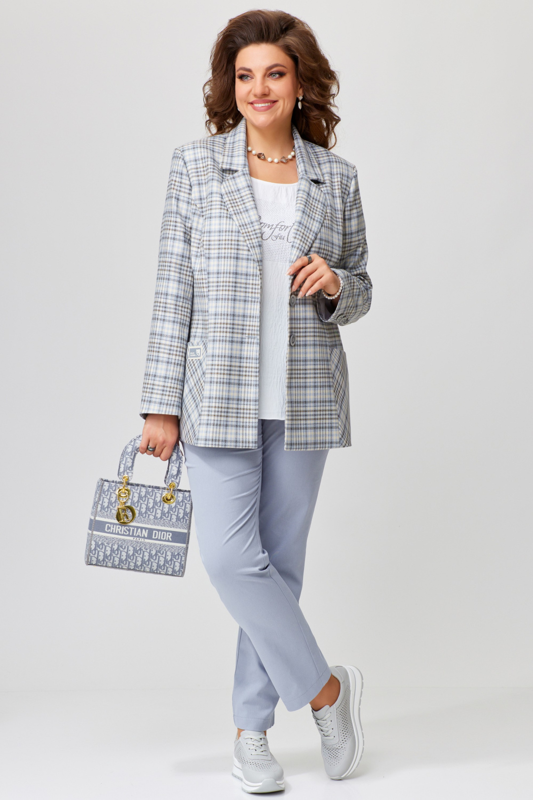 Костюм FITA 1486 серо голубой - фото 1