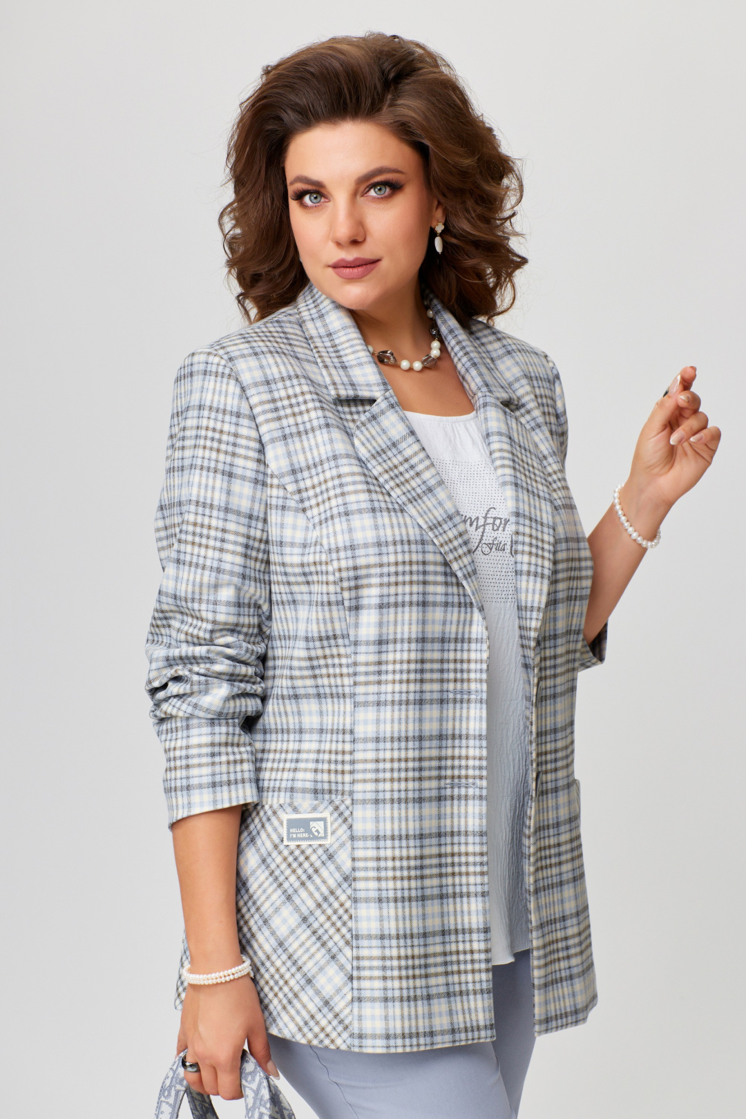 Костюм FITA 1486 серо голубой - фото 4