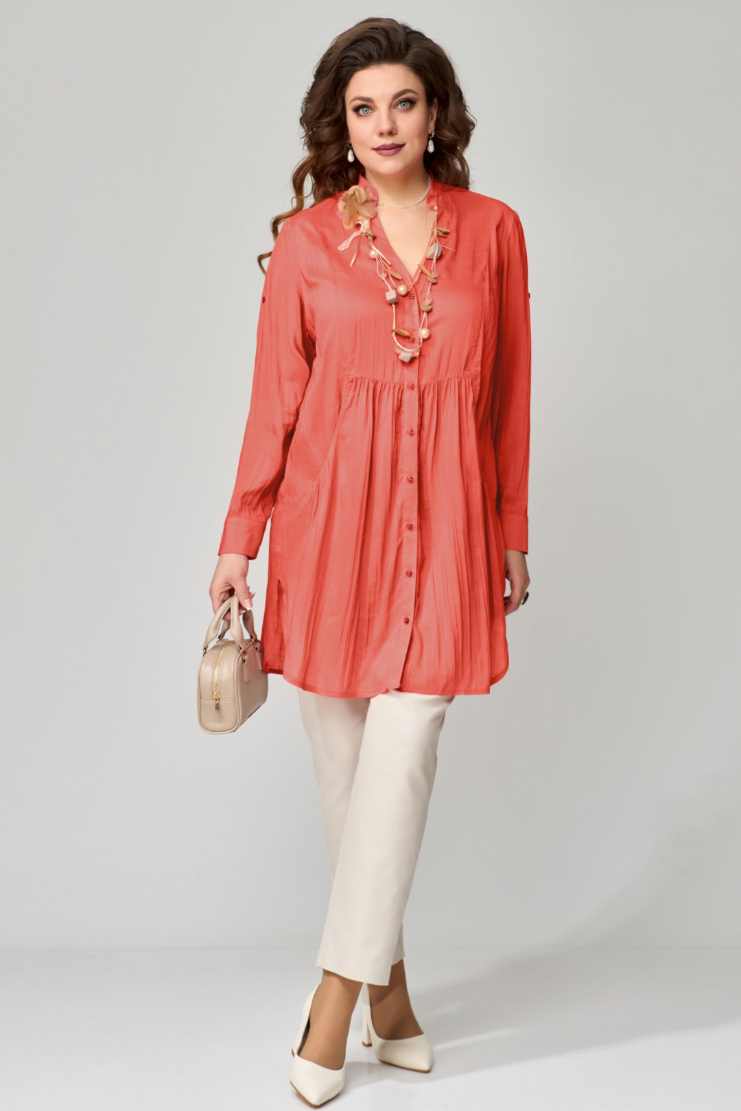 Костюм FITA 1513 оранжевый+ белый - фото 1