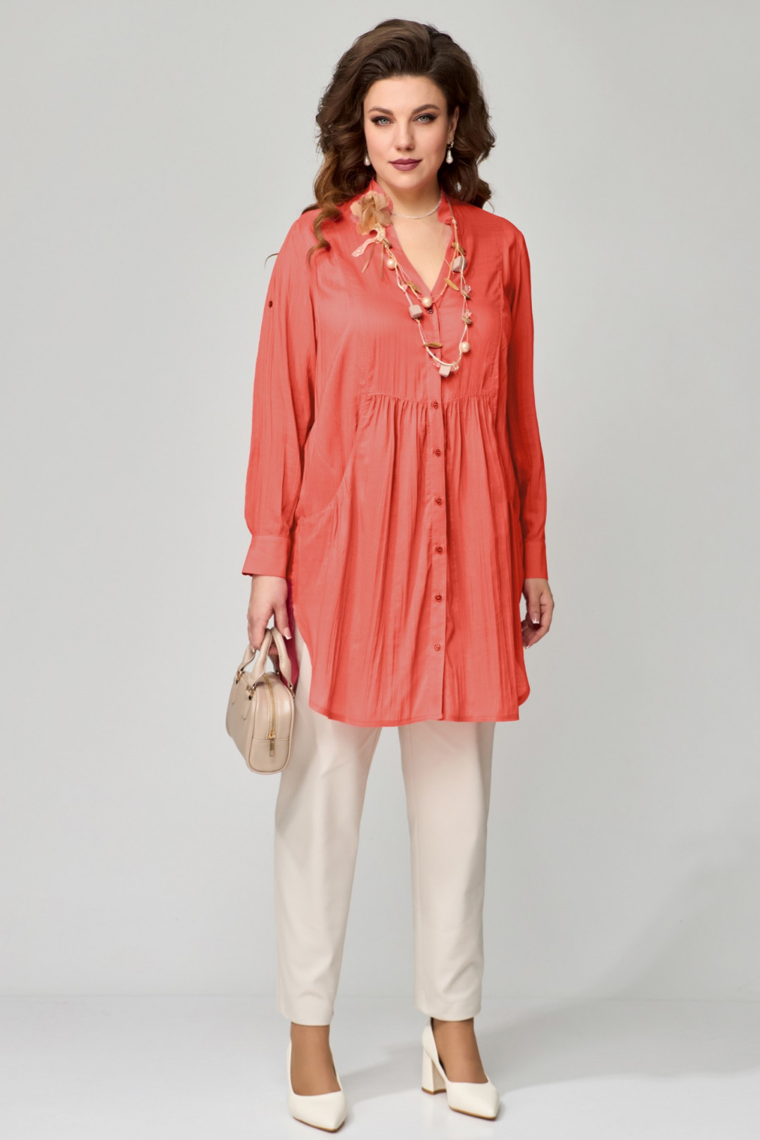 Костюм FITA 1513 оранжевый+ белый - фото 2