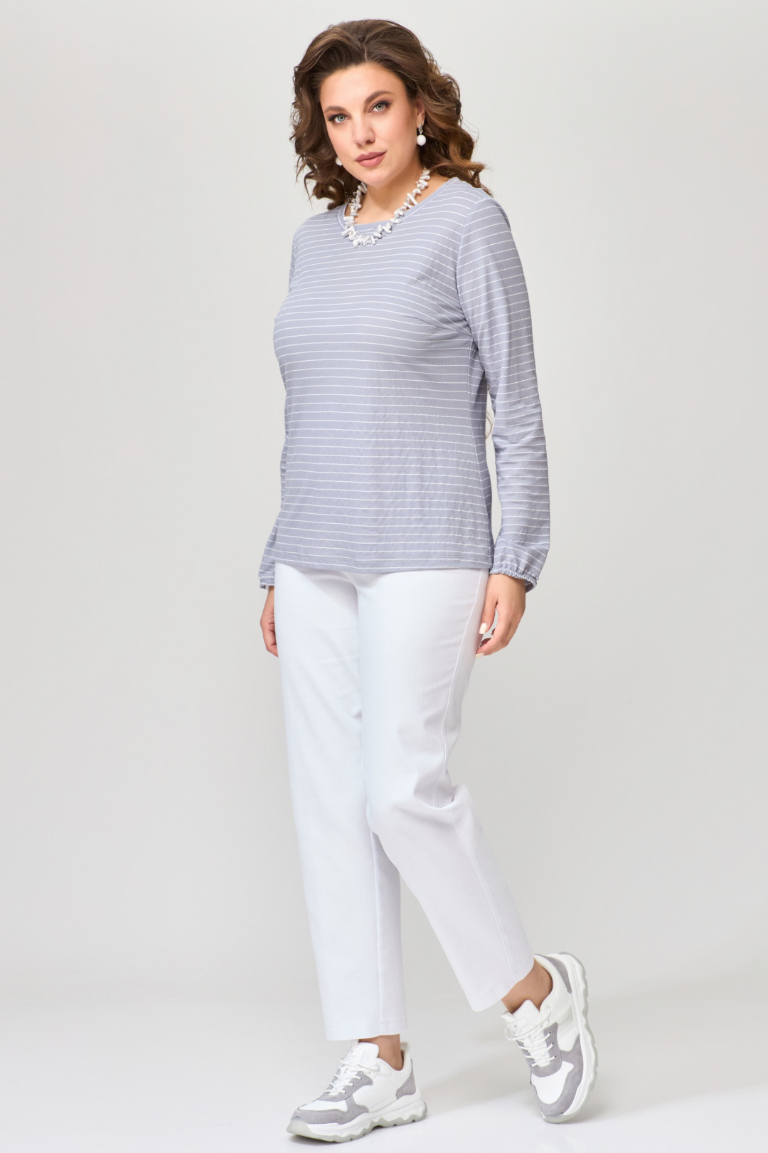 Джемпер FITA 20471 серый - фото 4