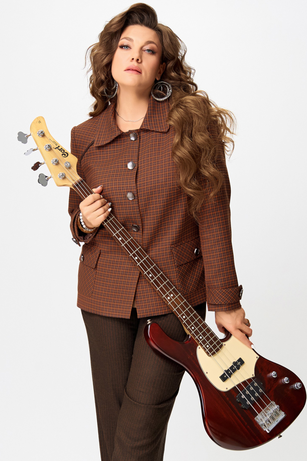 Жакет FITA 20752 терракот + коричневый - фото 2