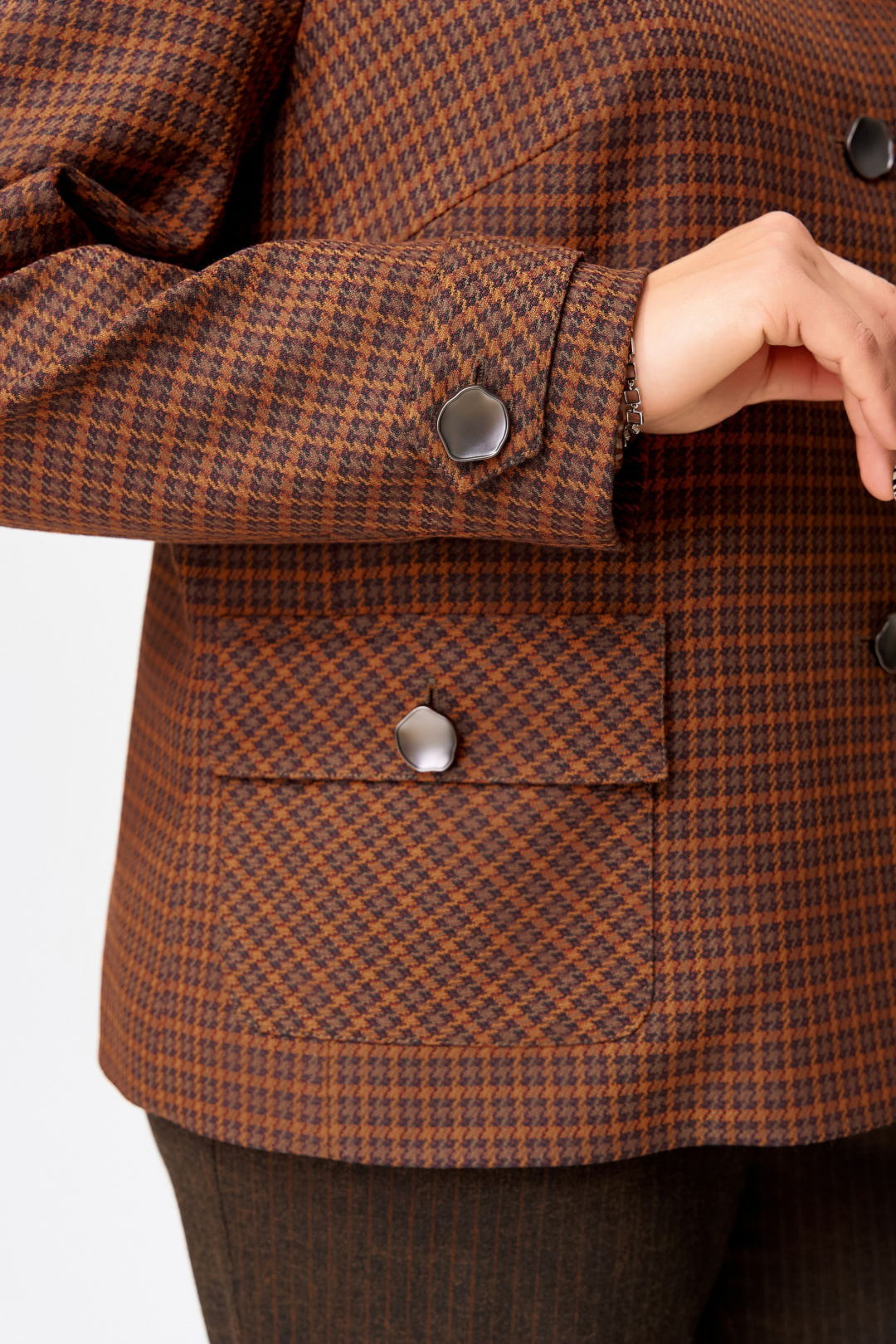 Жакет FITA 20752 терракот + коричневый