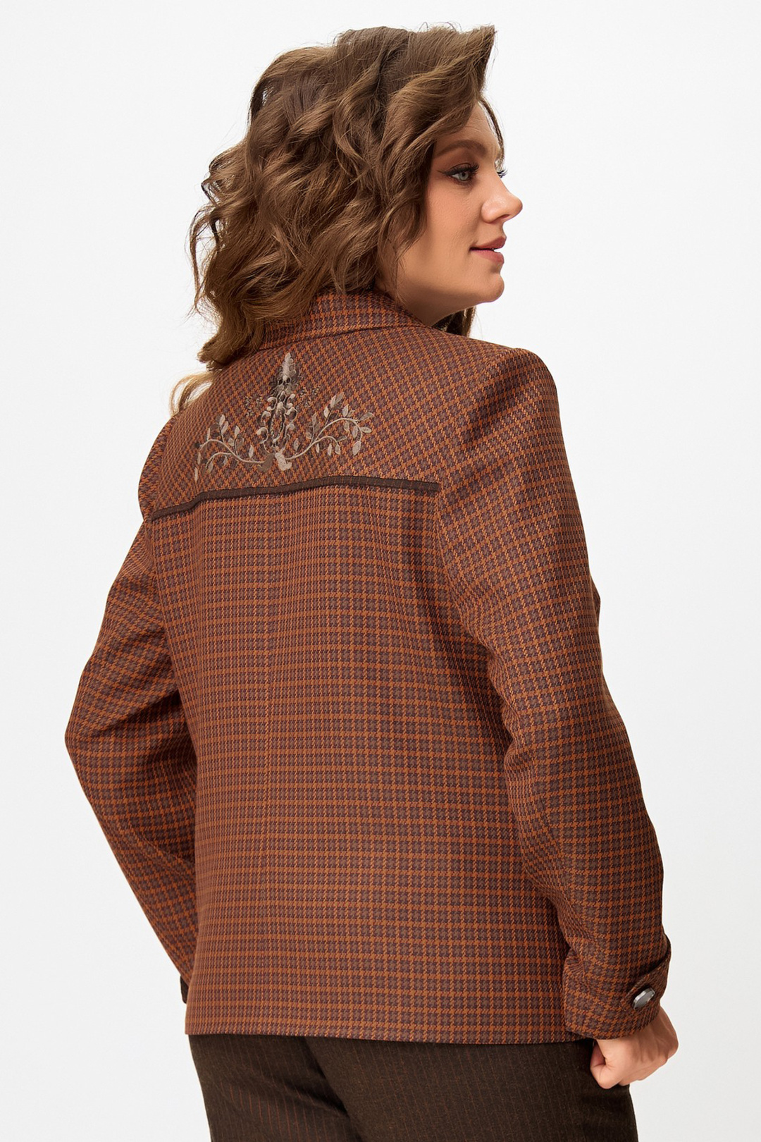 Жакет FITA 20752 терракот + коричневый
