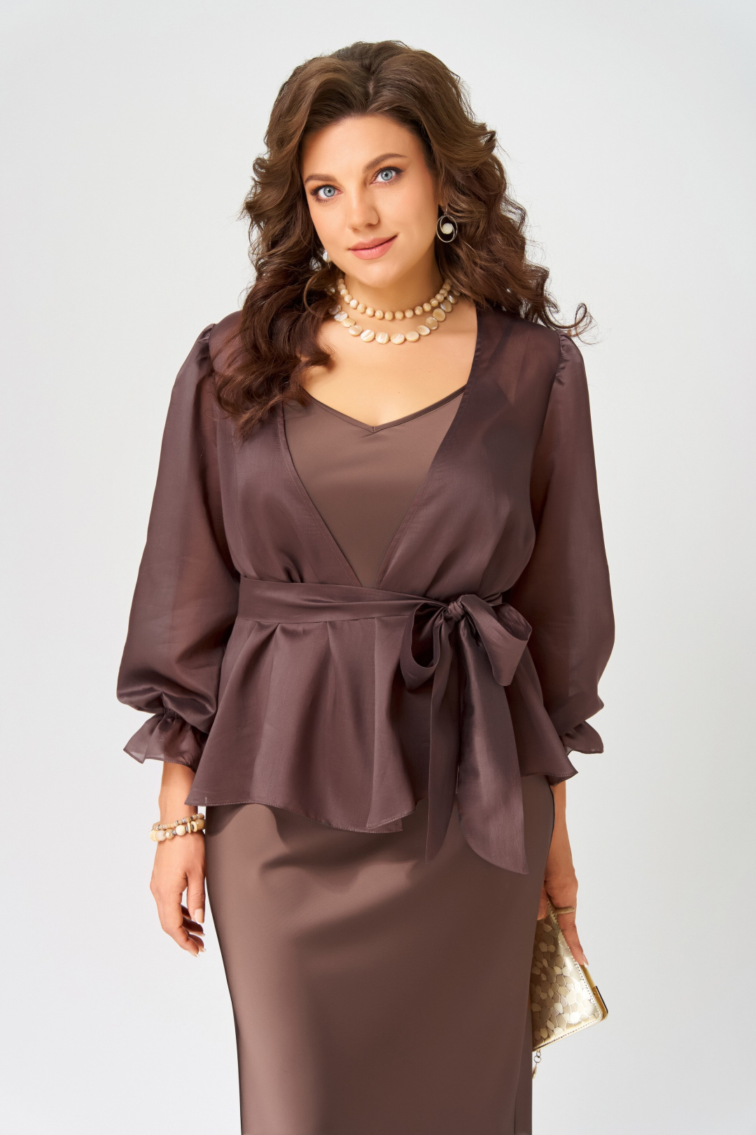 Туника FITA 20762 шоколад - фото 4