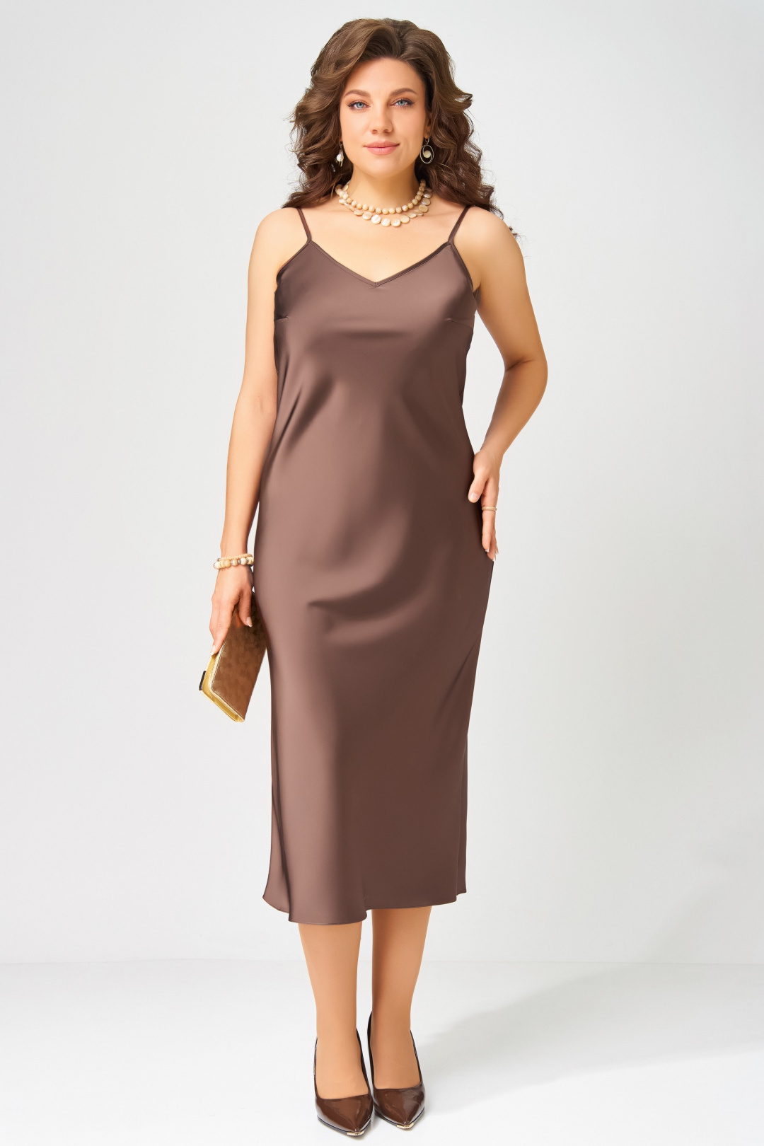 Платье FITA 20772 шоколад - фото 2