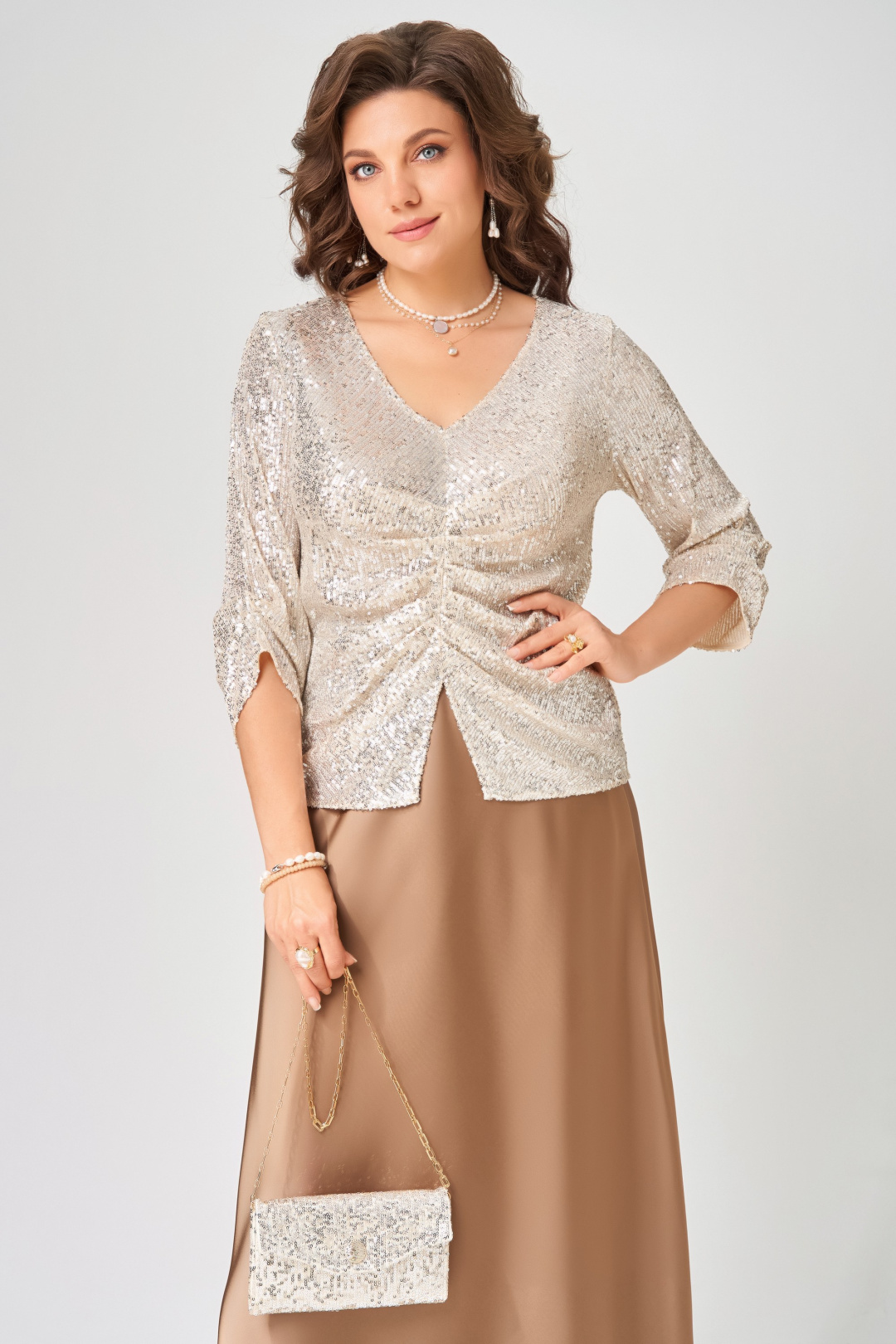 Комплект FITA 20781 золотисто-бежевый - фото 5