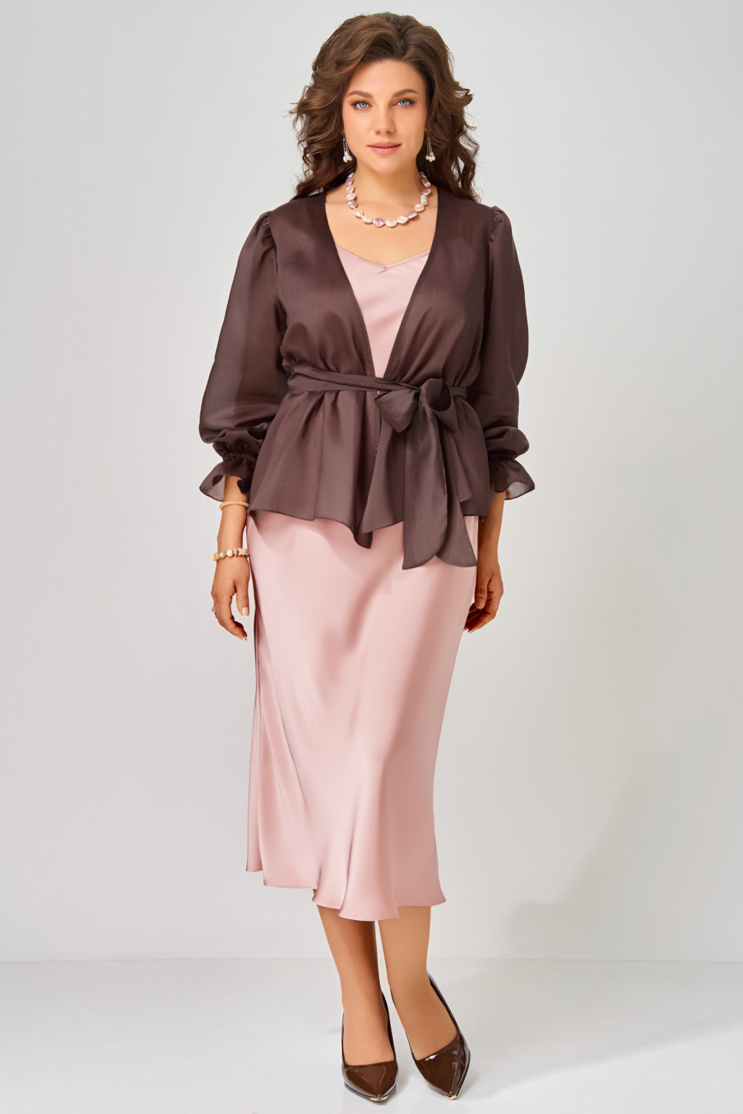 Костюм FITA 3193 розово-шоколадный