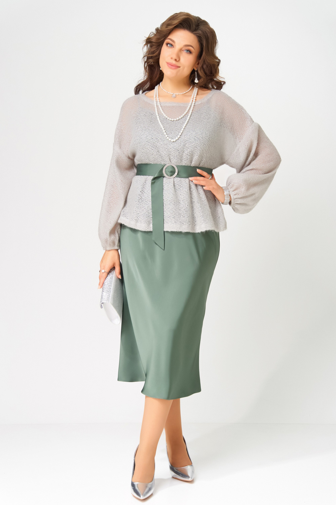 Костюм FITA 3222 нефрит + дымчатый - фото 2