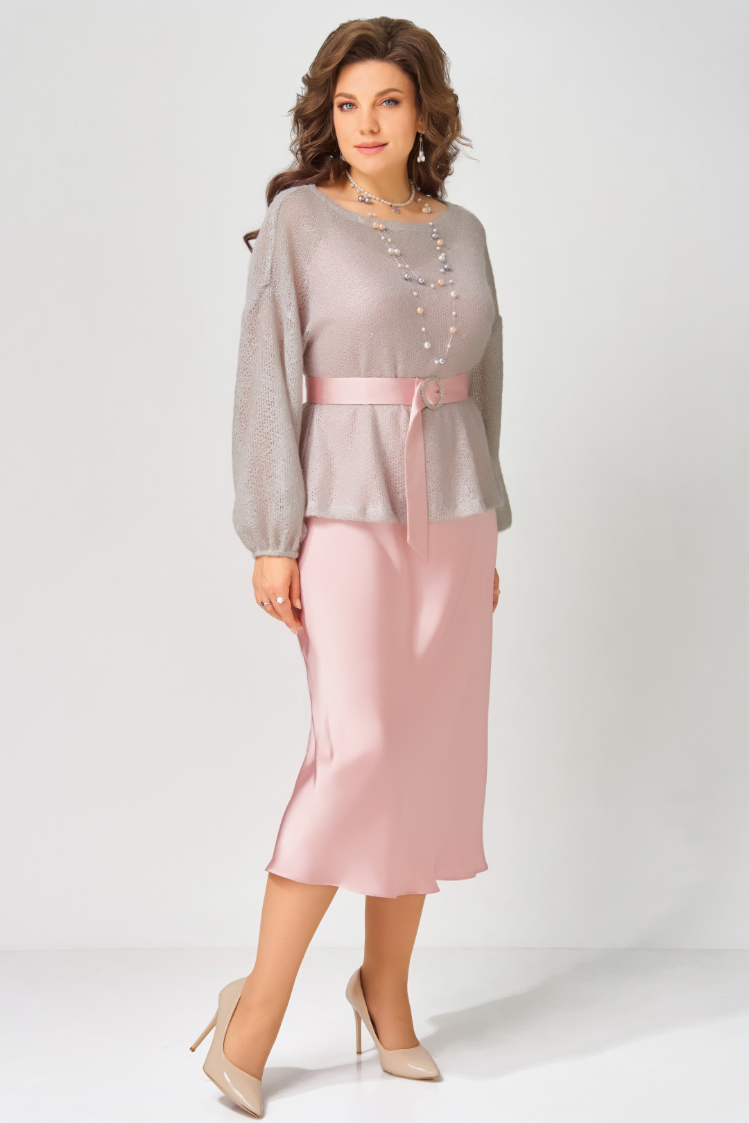 Костюм FITA 3223 розово-дымчатый - фото 3