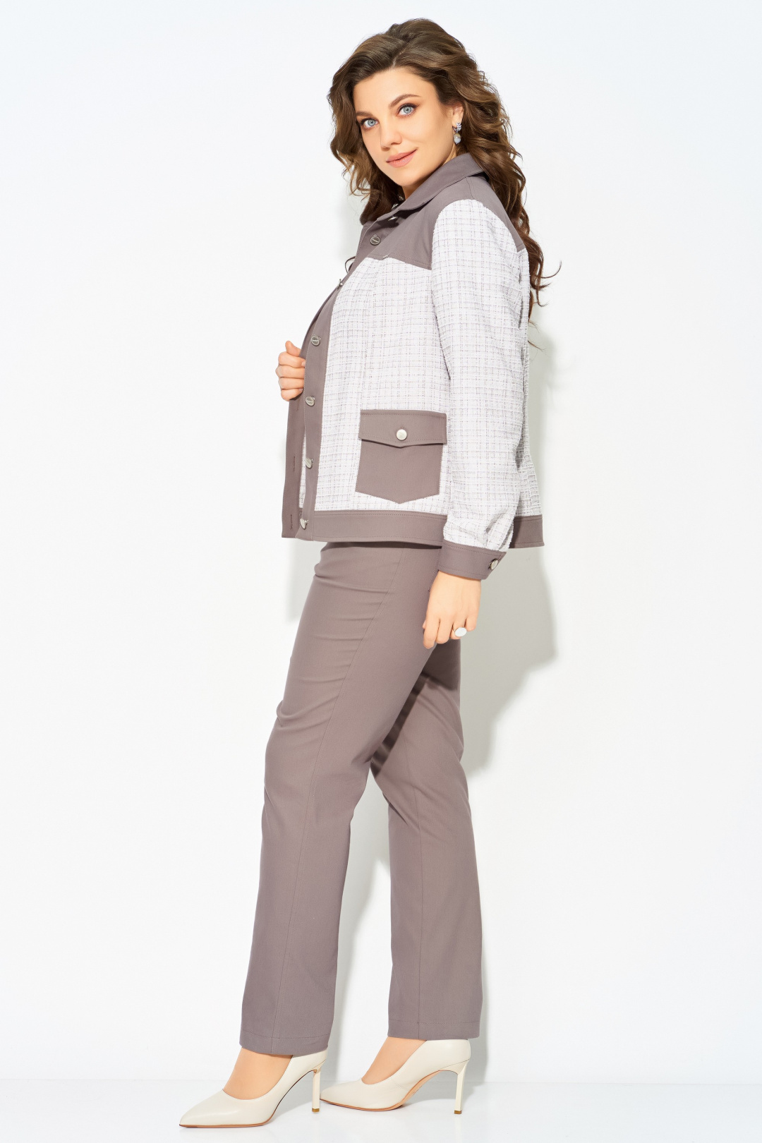 Комплект FITA 3232 бежево-шоколадный - фото 3