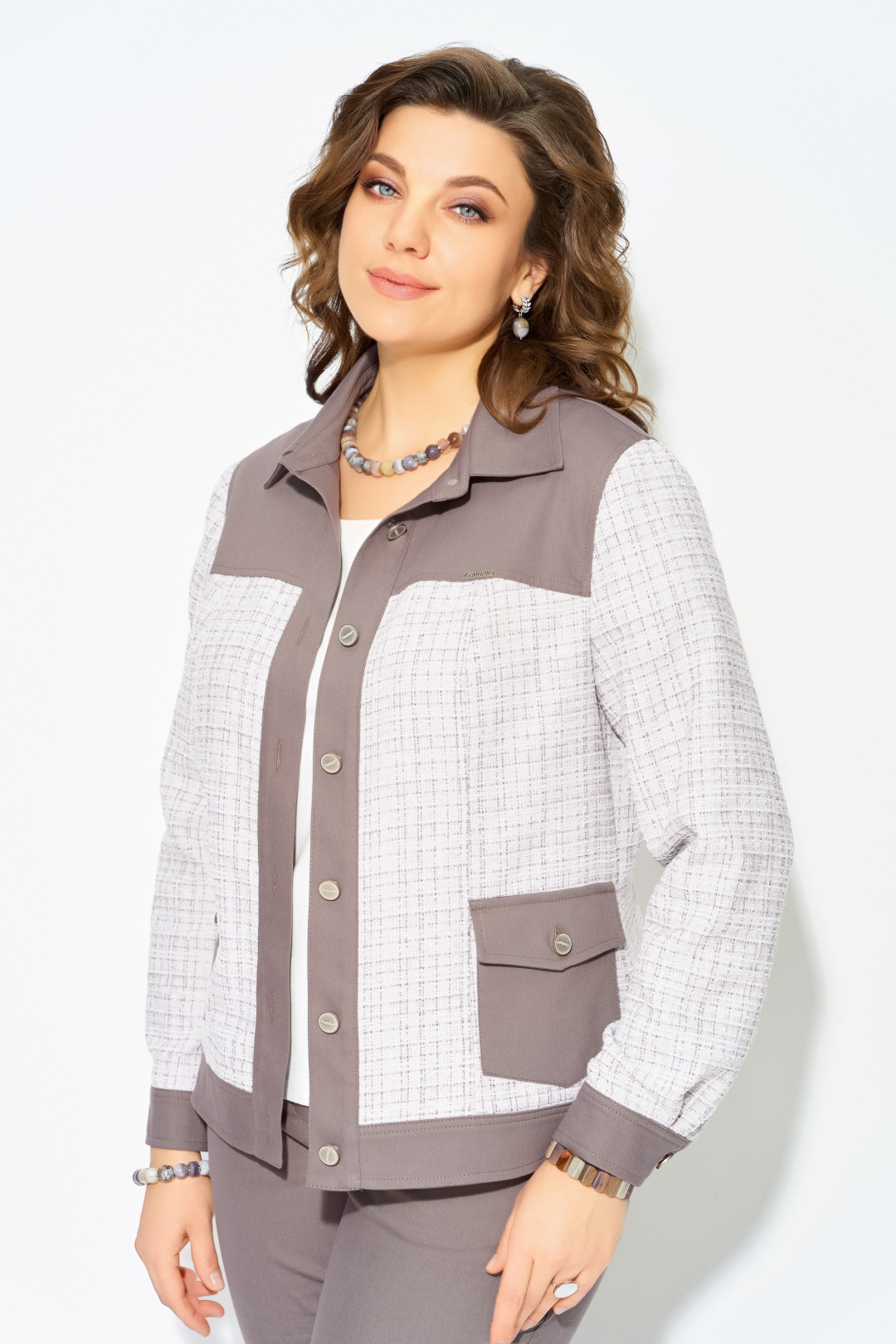 Комплект FITA 3232 бежево-шоколадный - фото 5