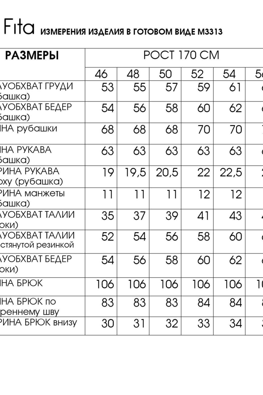 Костюм FITA 3313 мятное суфле