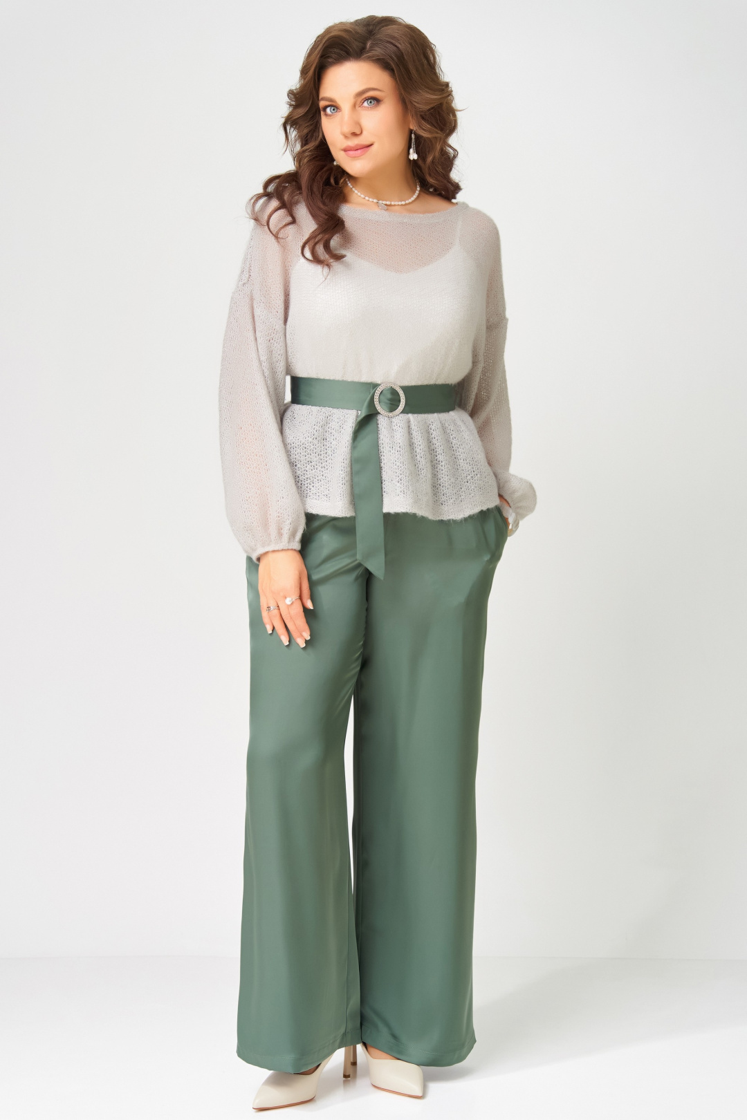 Костюм FITA 4132 нефрит+дымчатый