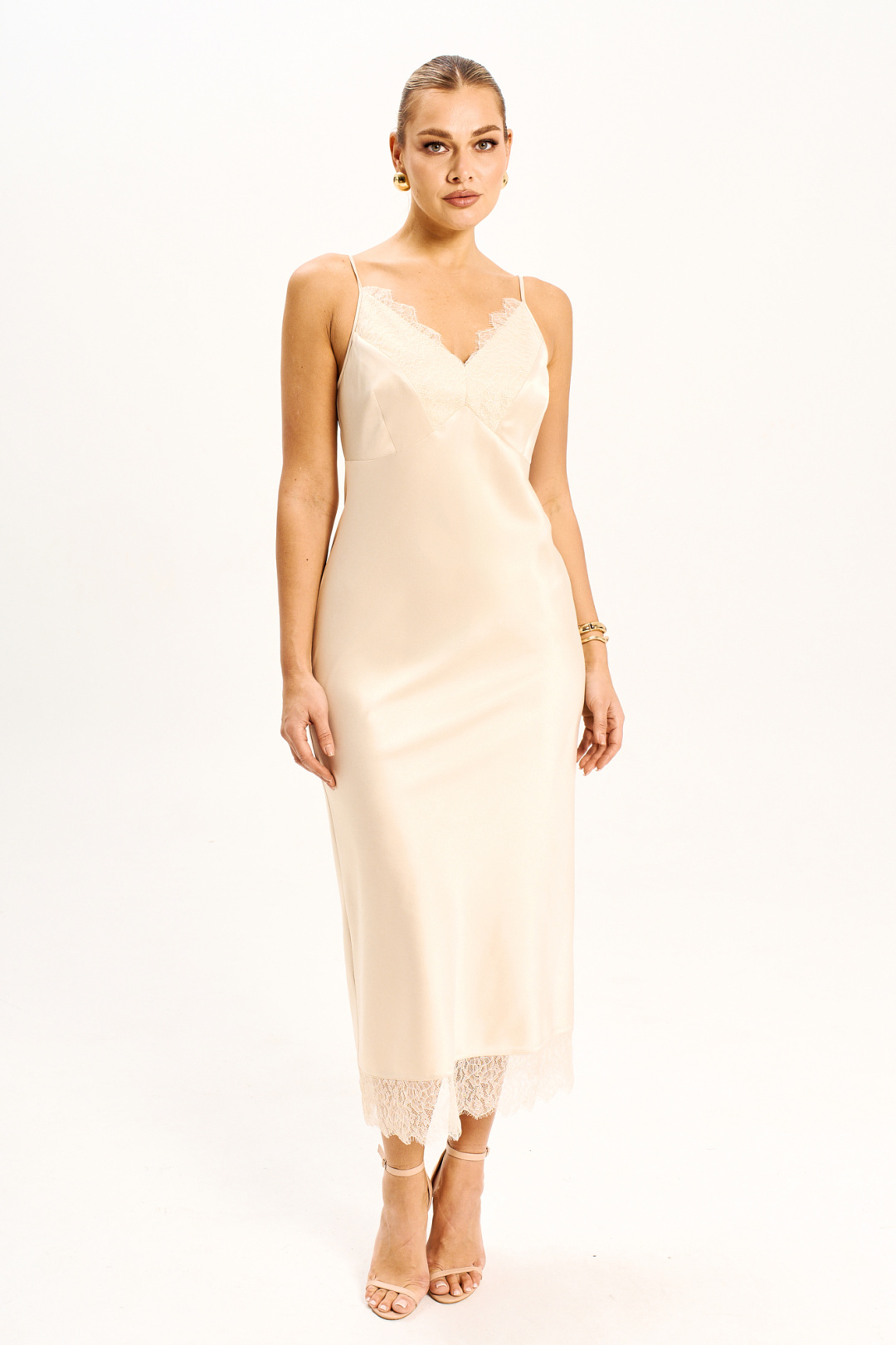 Платье Foxy Fox 1839 бежевый - фото 2