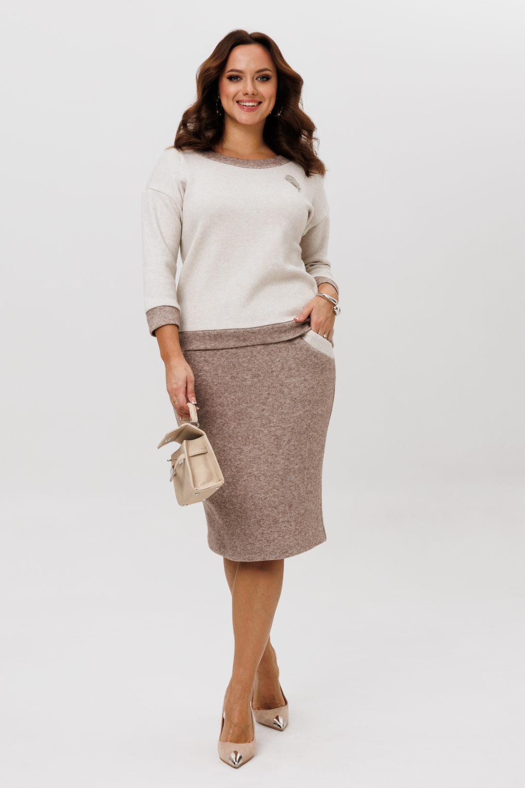 Костюм Галеан Cтиль 786-1 коричневый