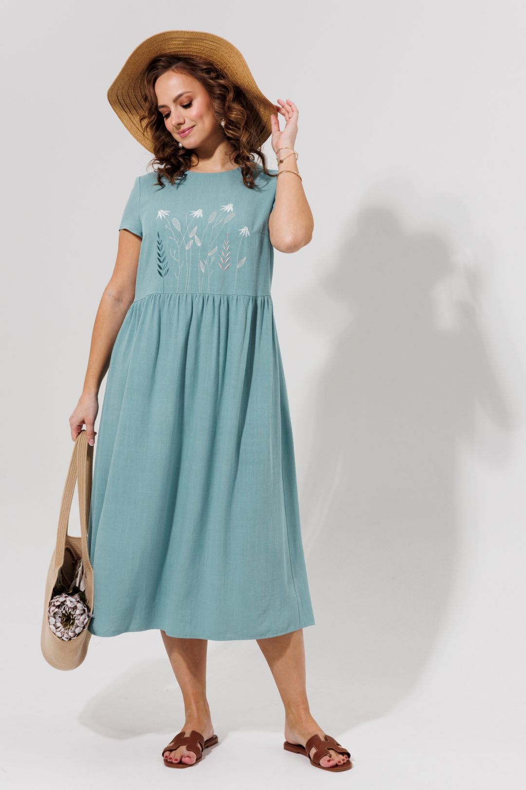 Платье Галеан Cтиль 965 голубой - фото 1