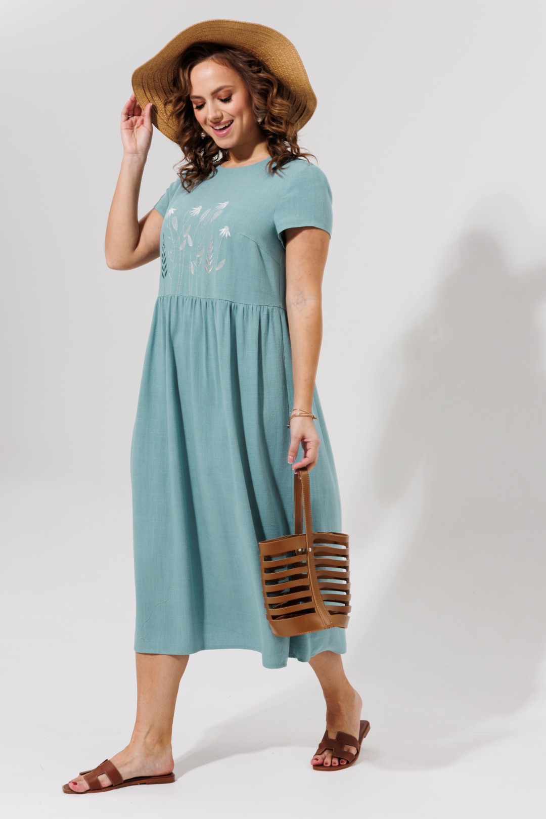 Платье Галеан Cтиль 965 голубой