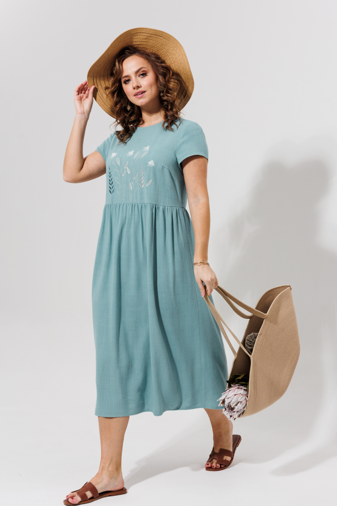 Платье Галеан Cтиль 965 голубой