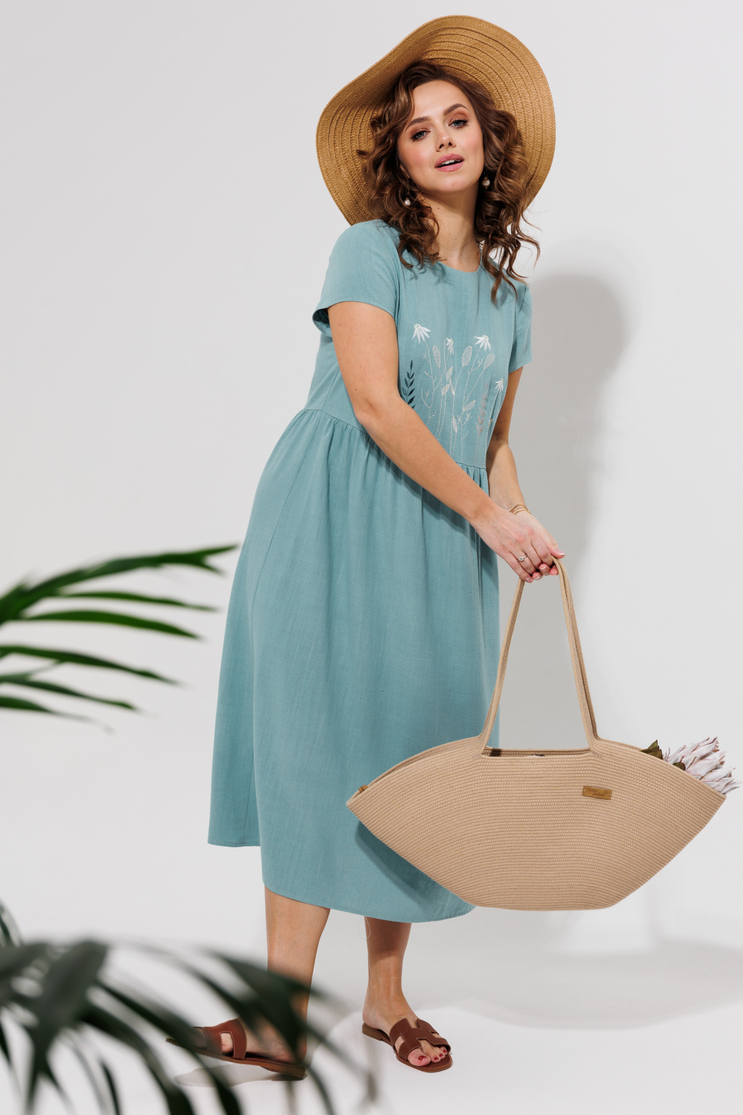 Платье Галеан Cтиль 965 голубой