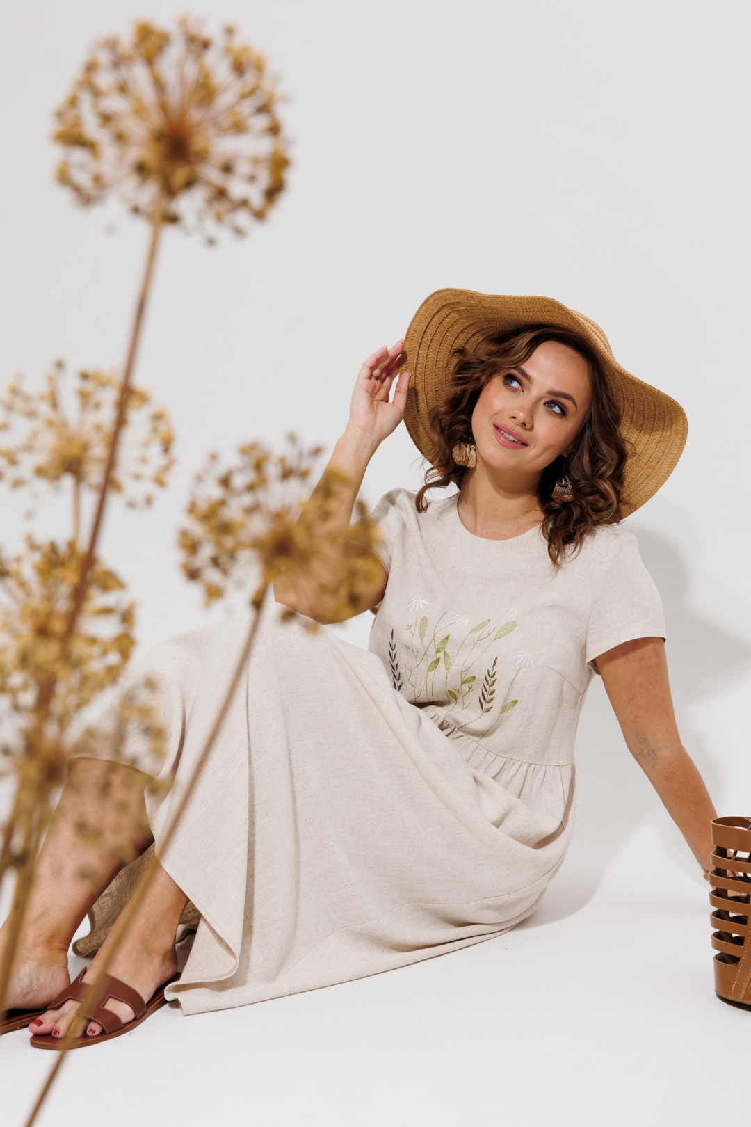 Платье Галеан Cтиль 965 светло-бежевый