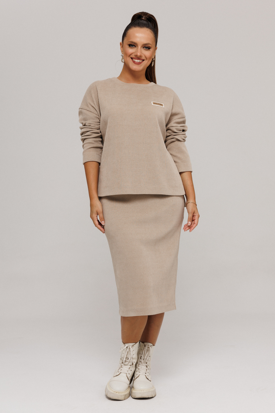 Костюм Галеан Cтиль 990 бежевый - фото 1