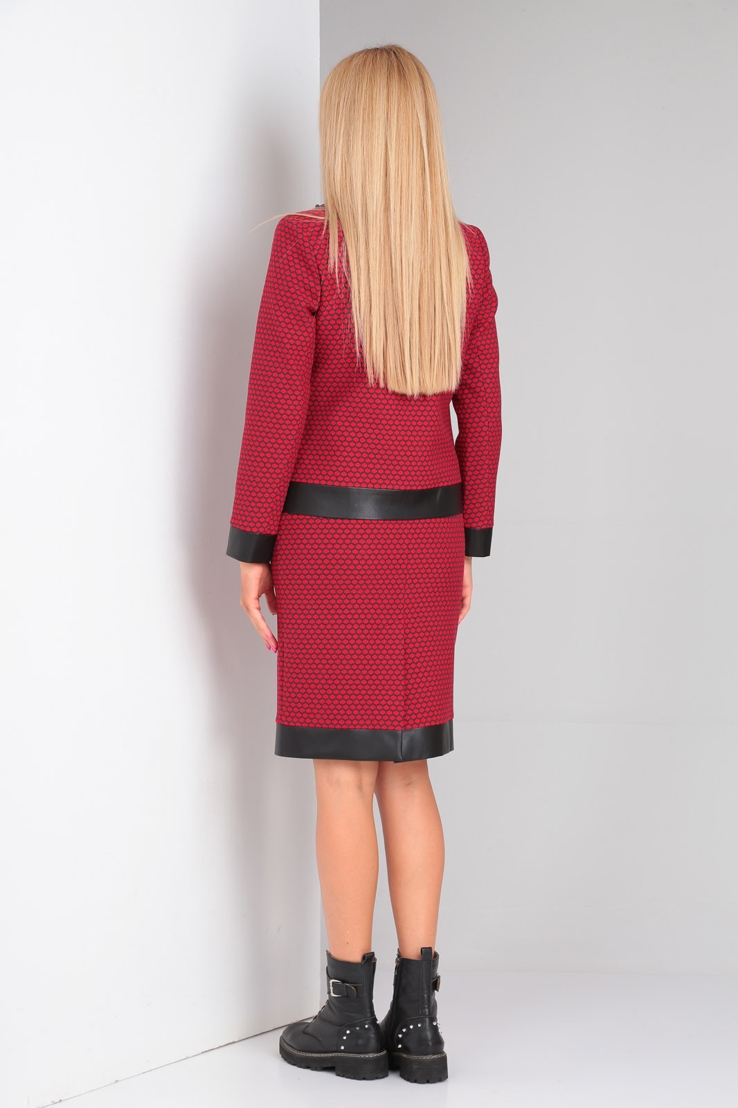 Костюм Gamma & Gracia 170 бордовый черный соты - фото 4