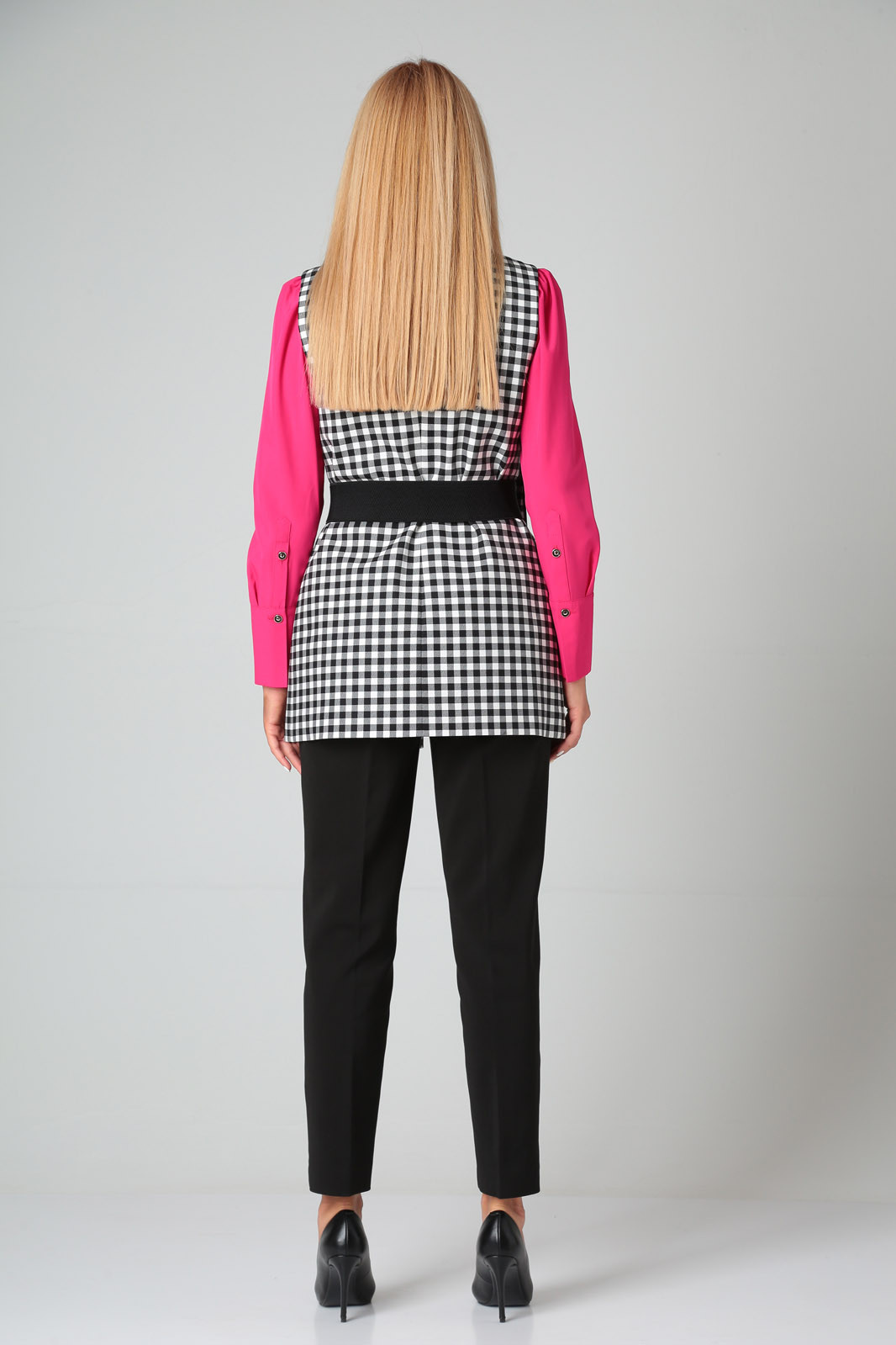 Костюм Gamma & Gracia 251 черный белый черная клетка - фото 3