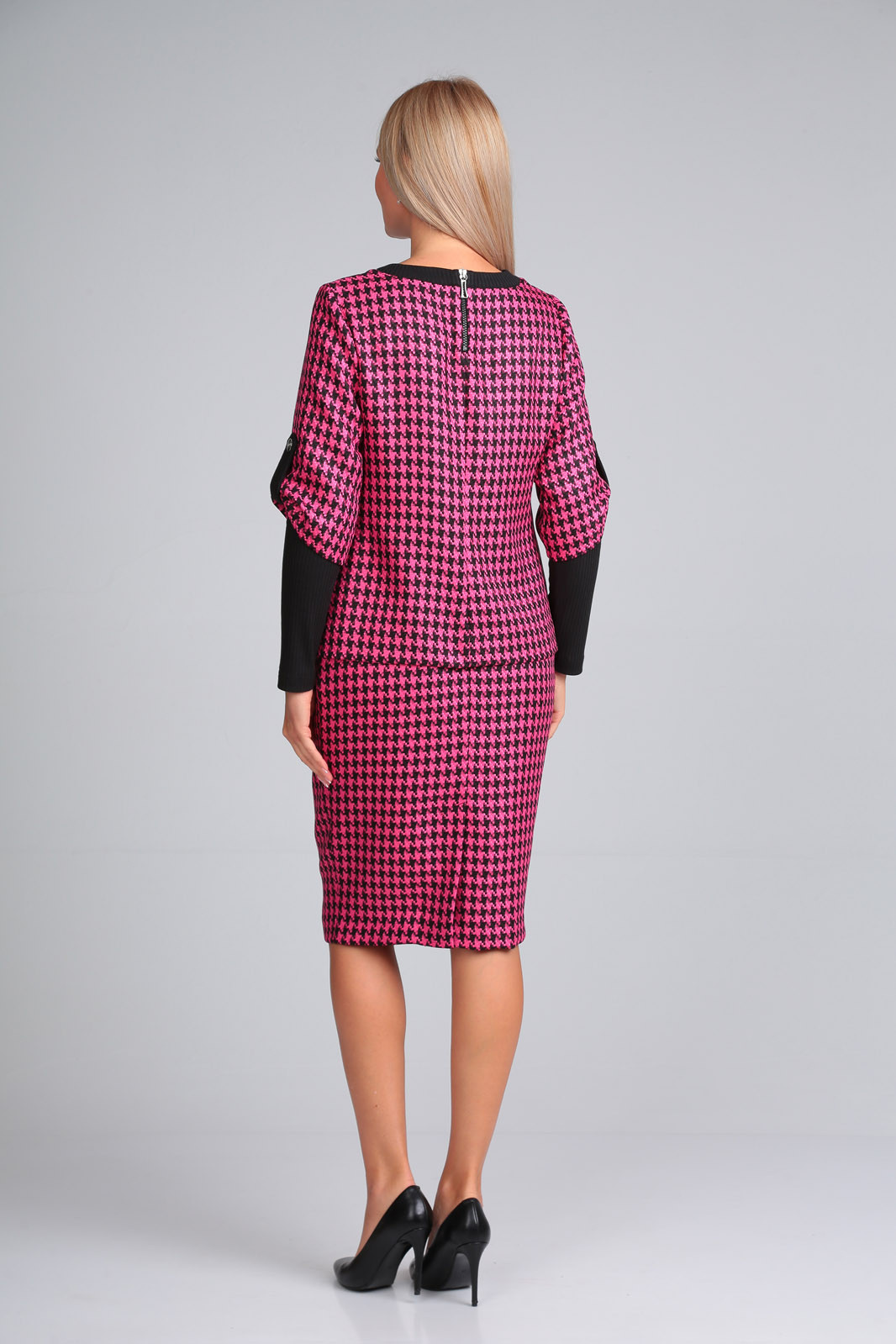 Костюм Gamma & Gracia 426 розовый черная клетка - фото 5